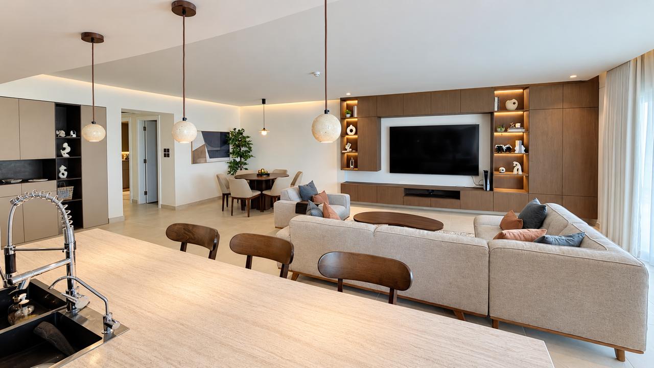 Two-Bedroom Apartment with Private Garden and Pool Access