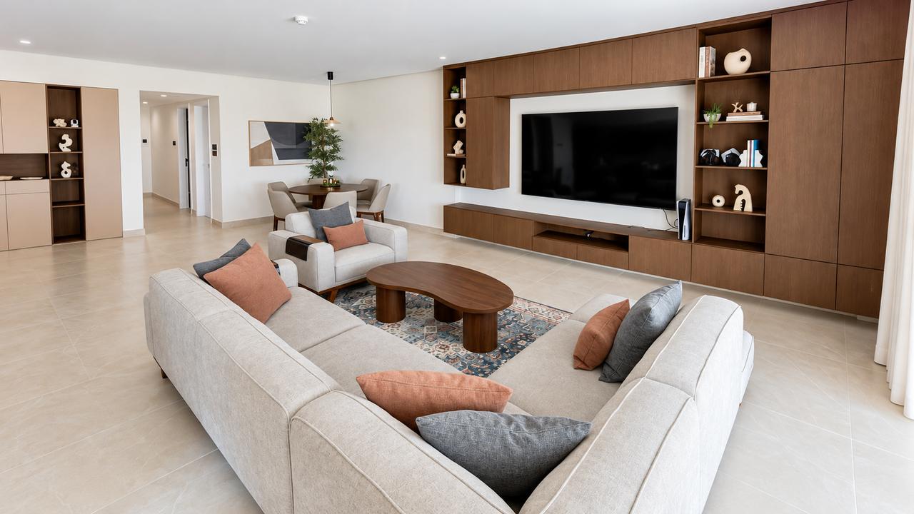 Two-Bedroom Apartment with Private Garden and Pool Access
