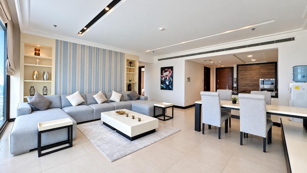 2-Bedroom Apartment with Water Views and Maids Room