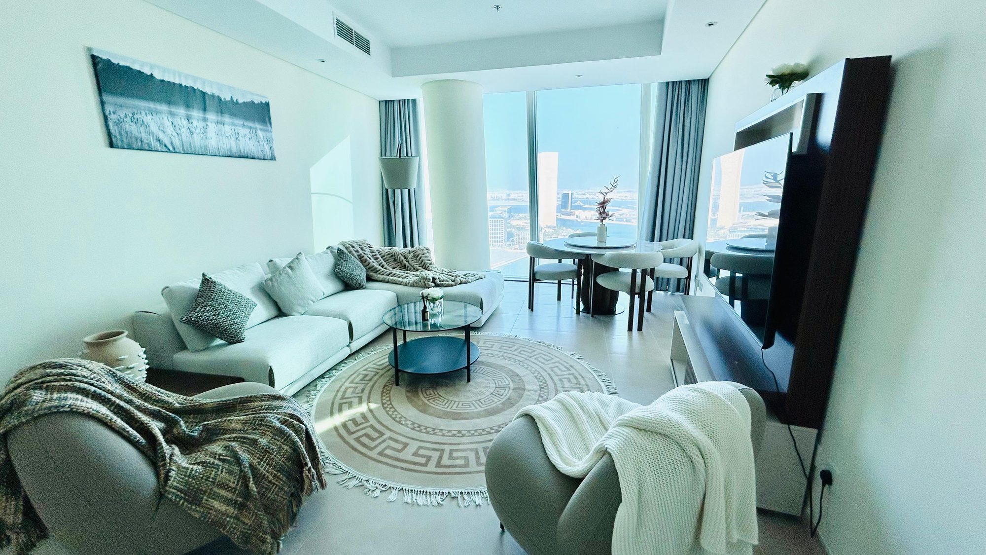 Two-Bedroom Apartment with Water Views in Manama