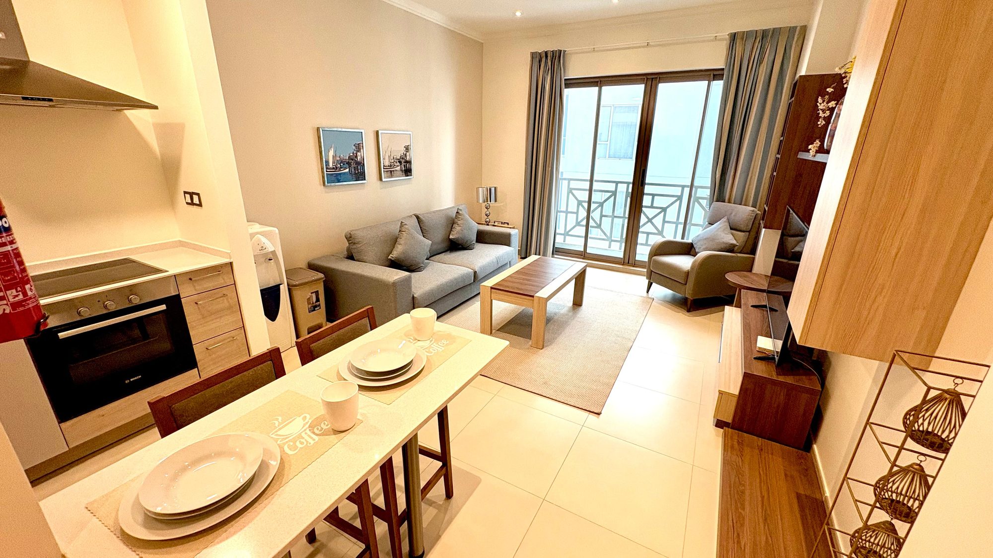 One Bedroom Apartment with Two Bathrooms