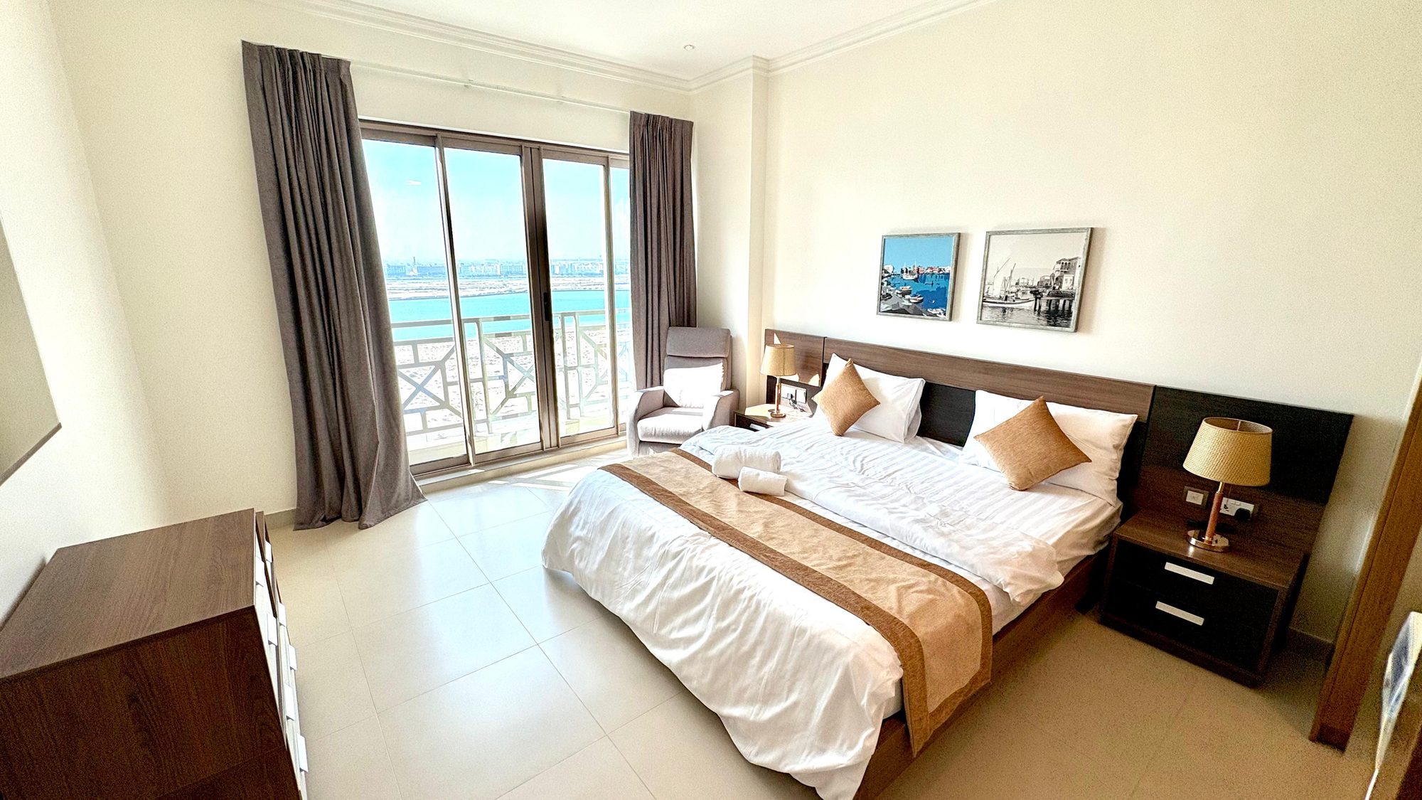 Three-Bedroom Apartment with Private Balcony and Pool