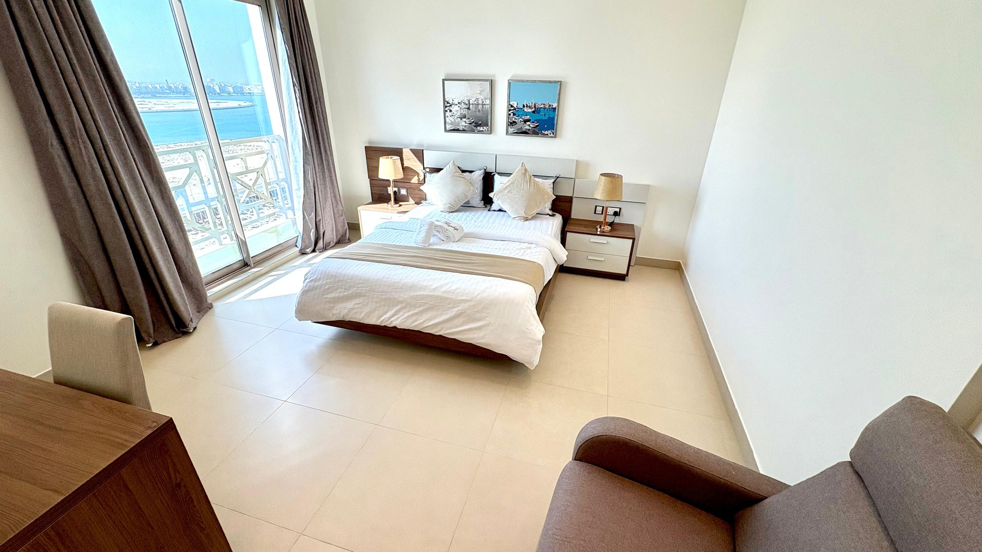 Three-Bedroom Apartment with Private Balcony and Pool