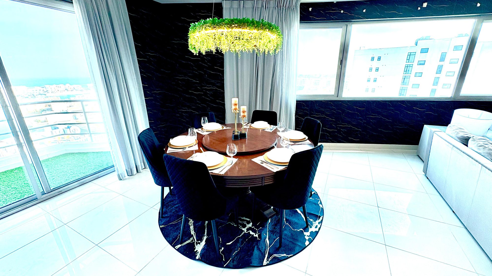 Three-Bedroom Apartment with Water Views