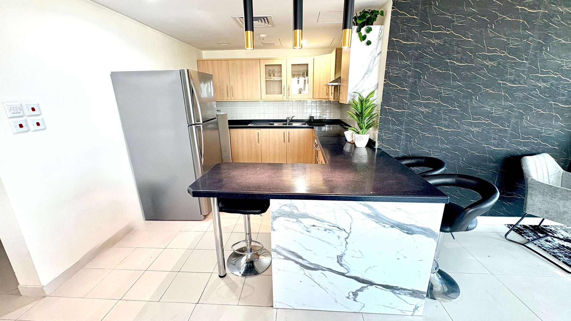 Three-Bedroom Apartment with Water Views