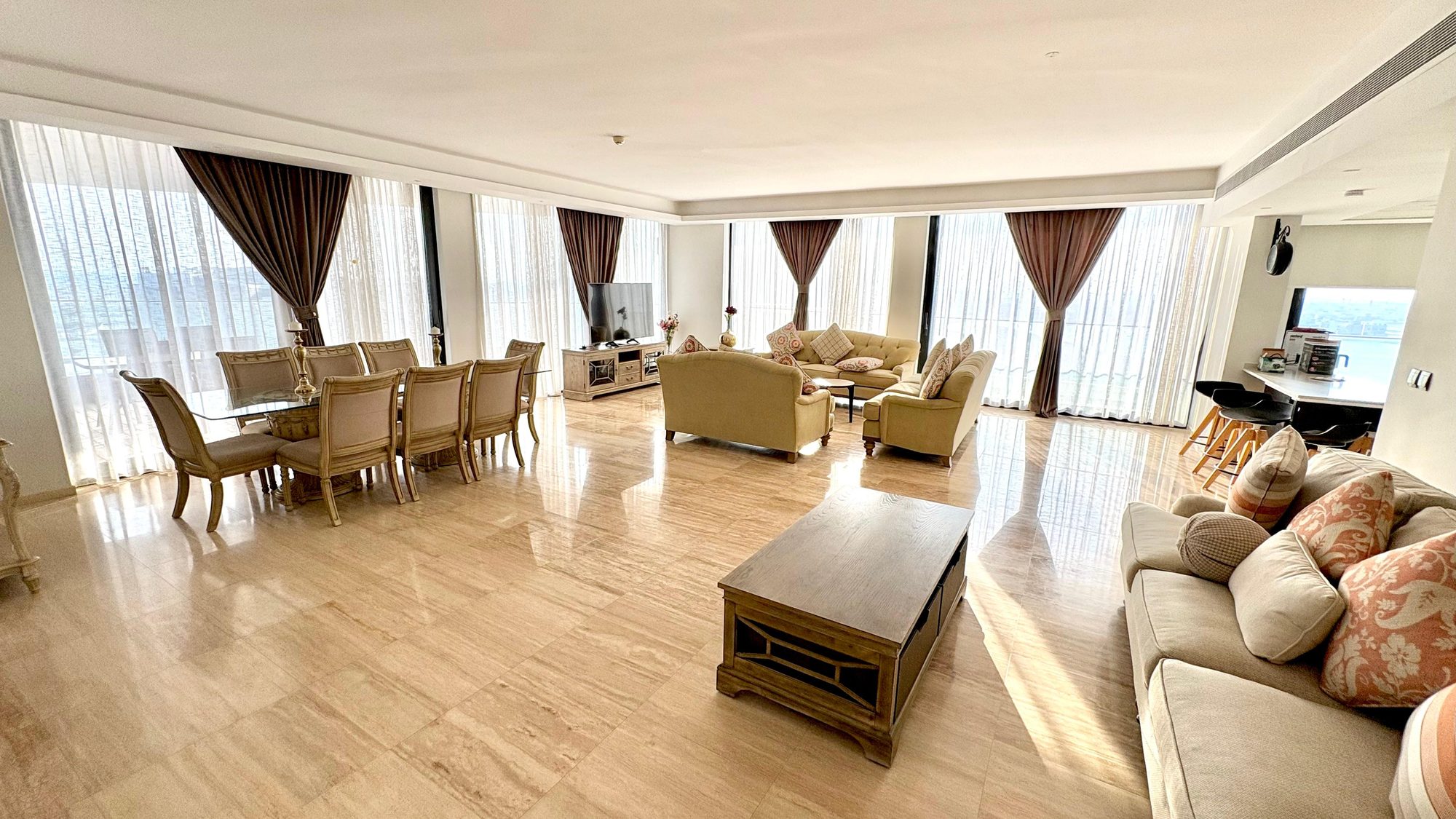 Three Bedroom Apartment with Maids Room