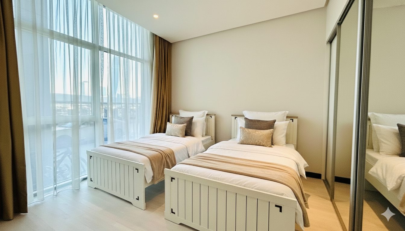 Three Bedroom Apartment with Maid's Room