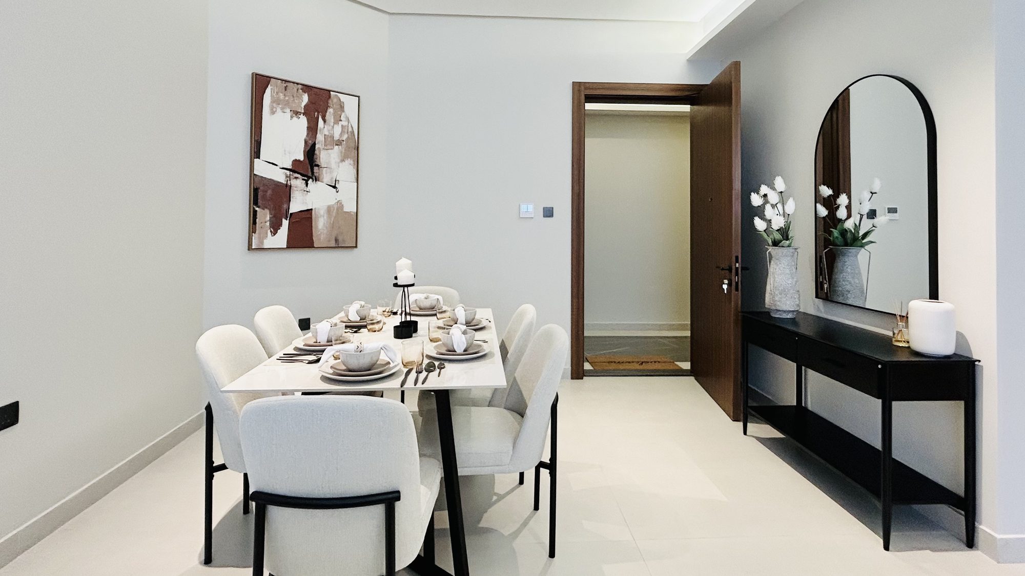 Two-Bedroom Semi-Furnished Apartment with Pool Access