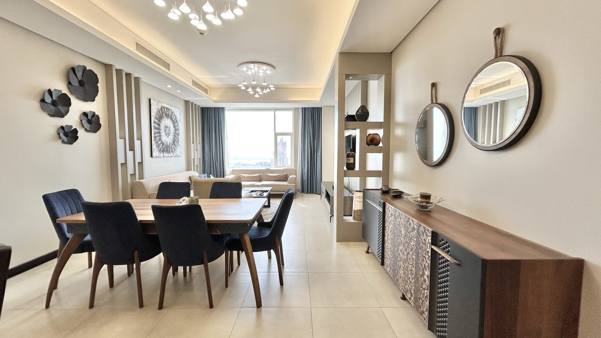 Two-Bedroom Fully-Furnished Apartment with Concierge