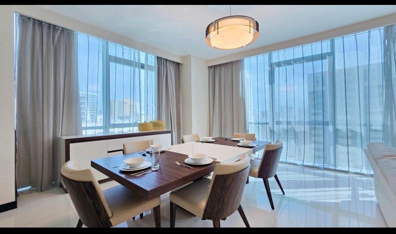 Three-Bedroom Apartment with Maid Room and Pool