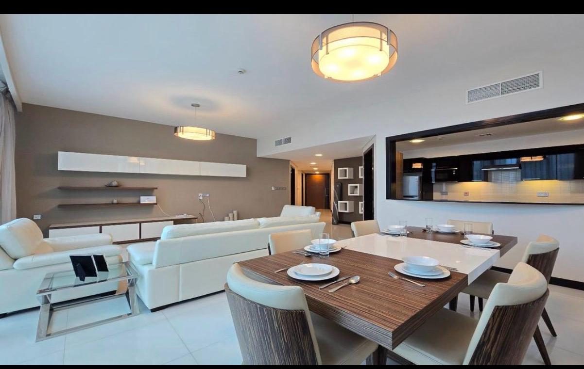 Three-Bedroom Apartment with Maid Room and Pool