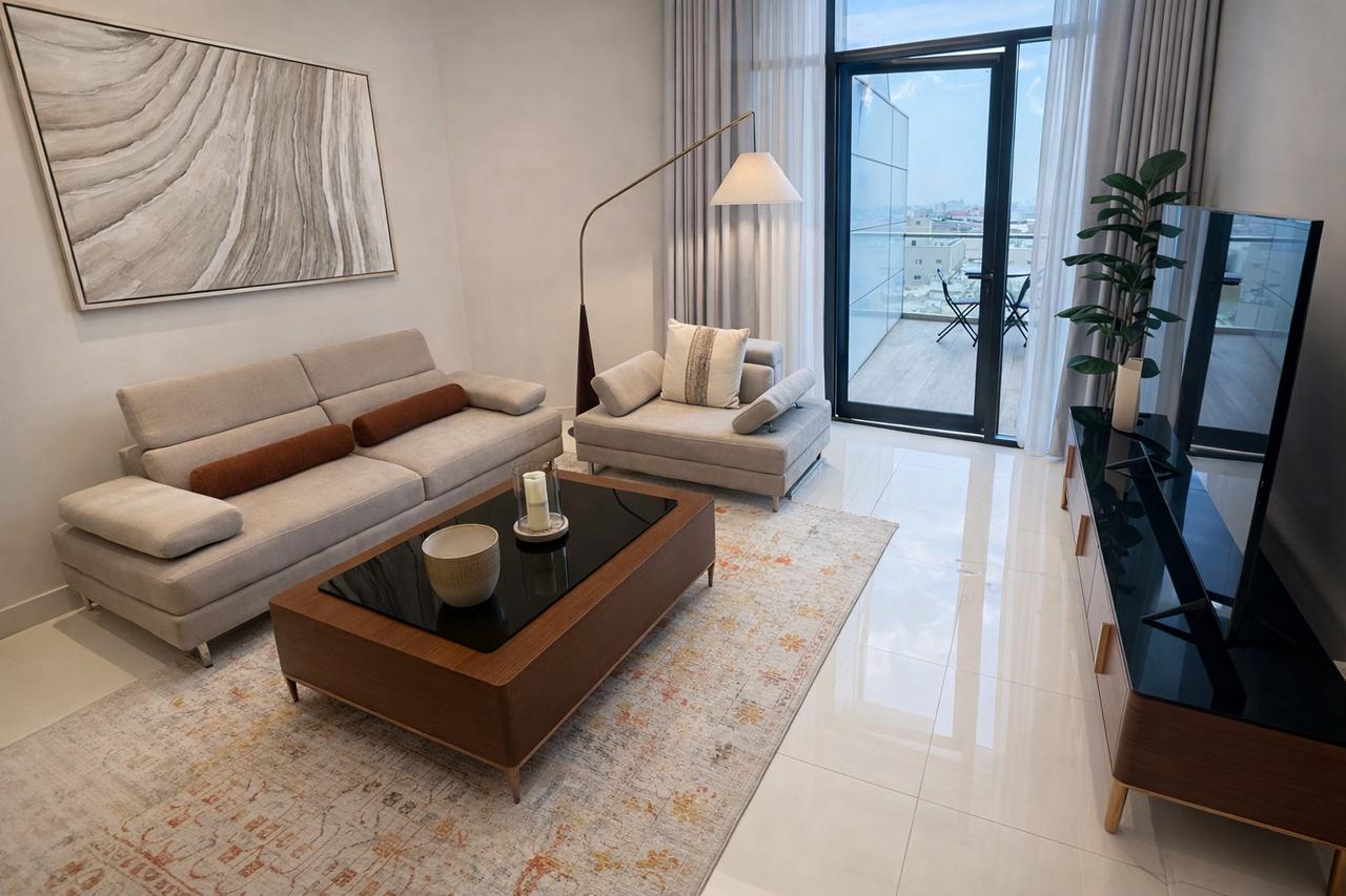 One-Bedroom Apartment with Dual Bathrooms