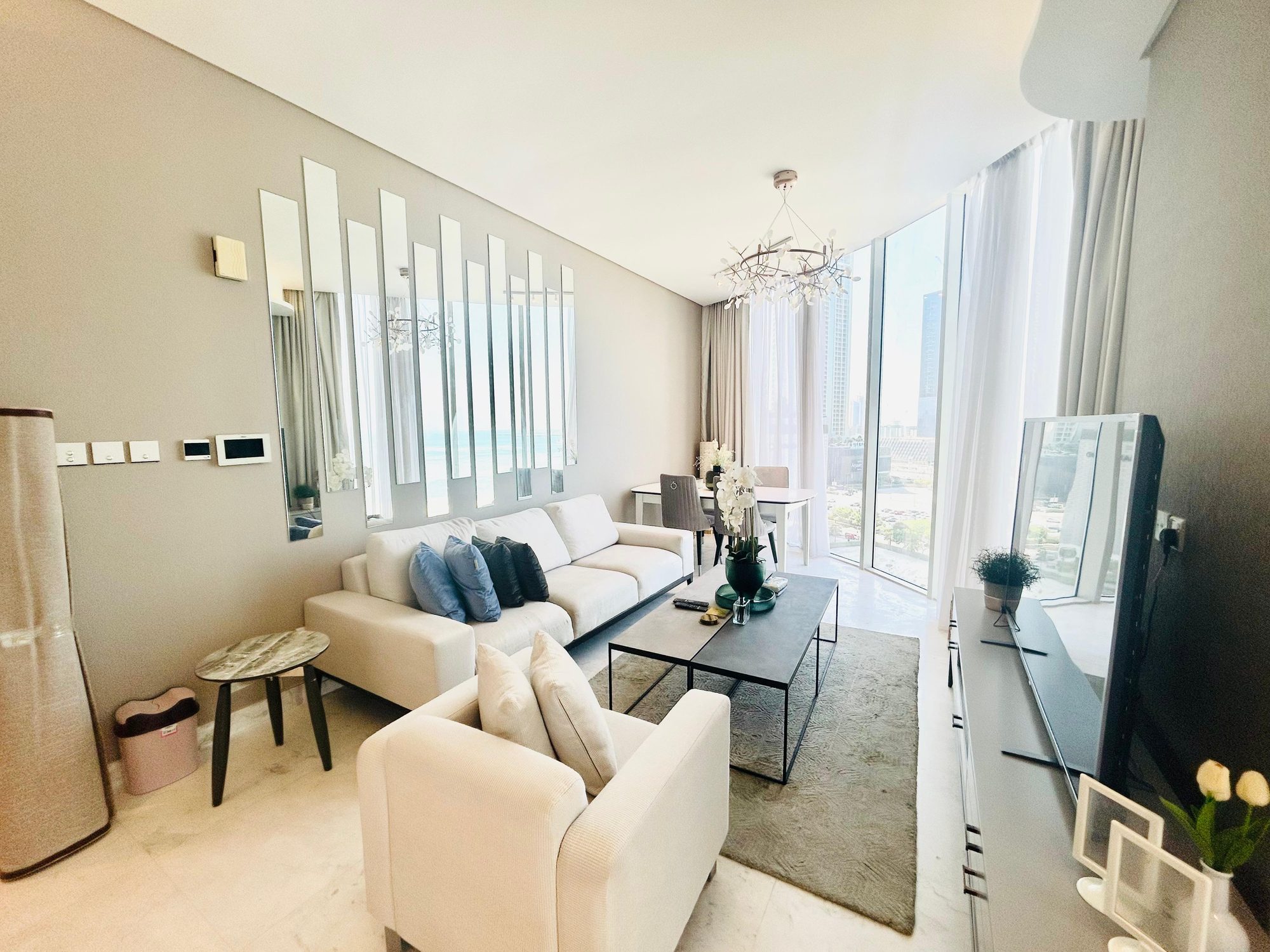 One Bedroom Apartment with Two Bathrooms