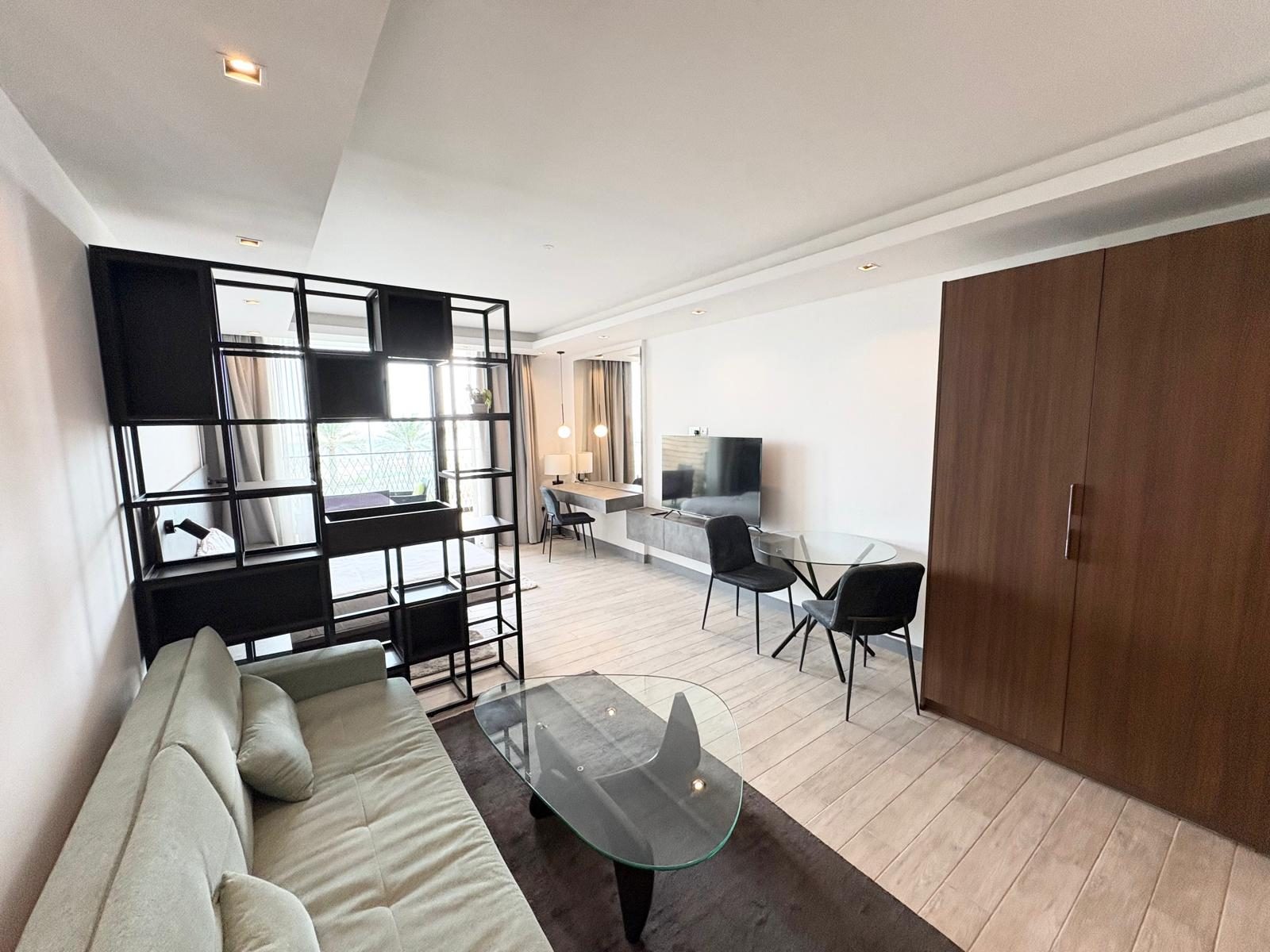 One-Bedroom Apartment with Balcony and Landmark View
