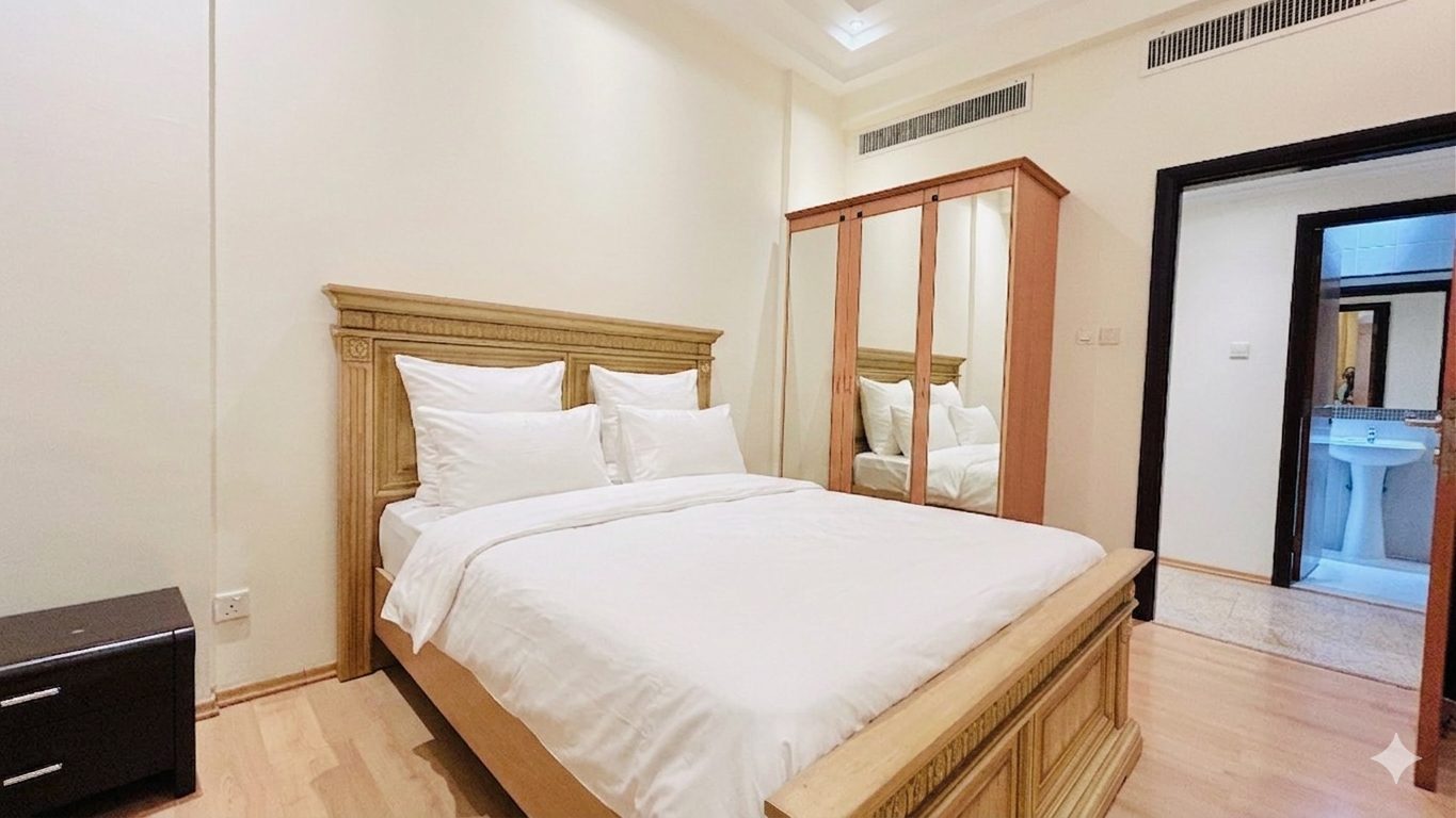 Three-Bedroom Apartment with Pool and Gym