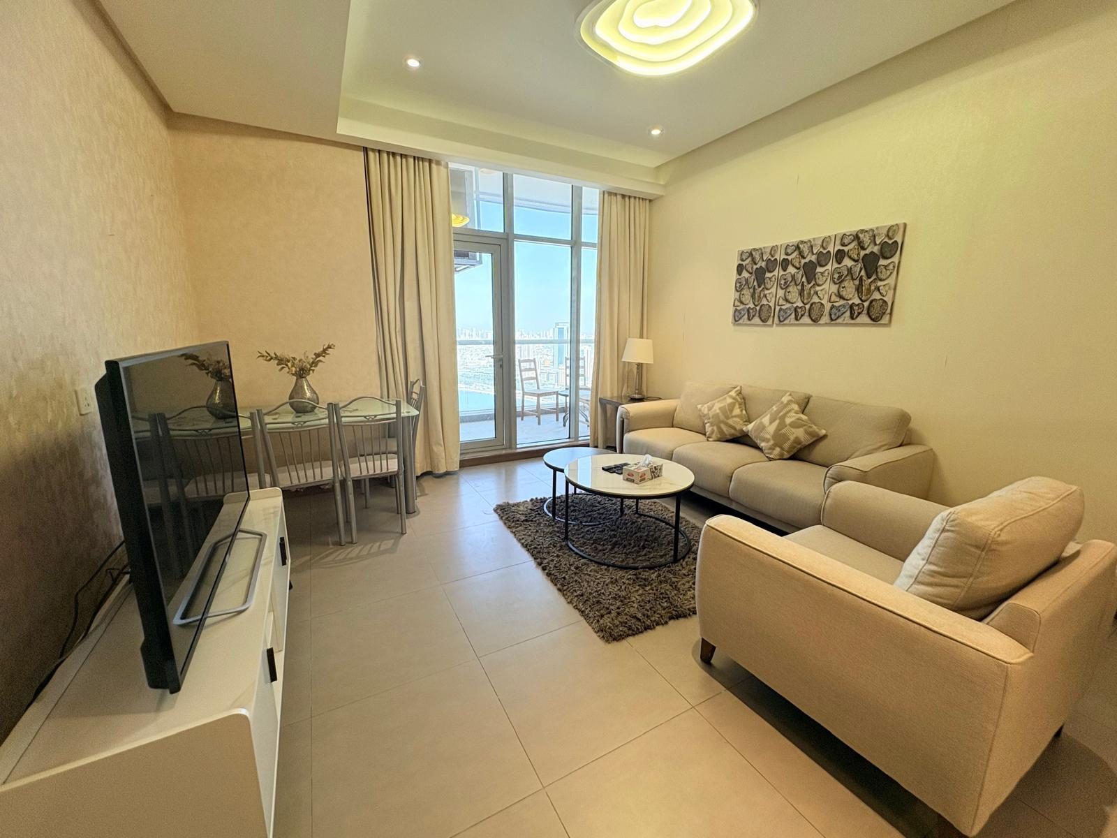 1-Bedroom Apartment with Water Views and Balcony