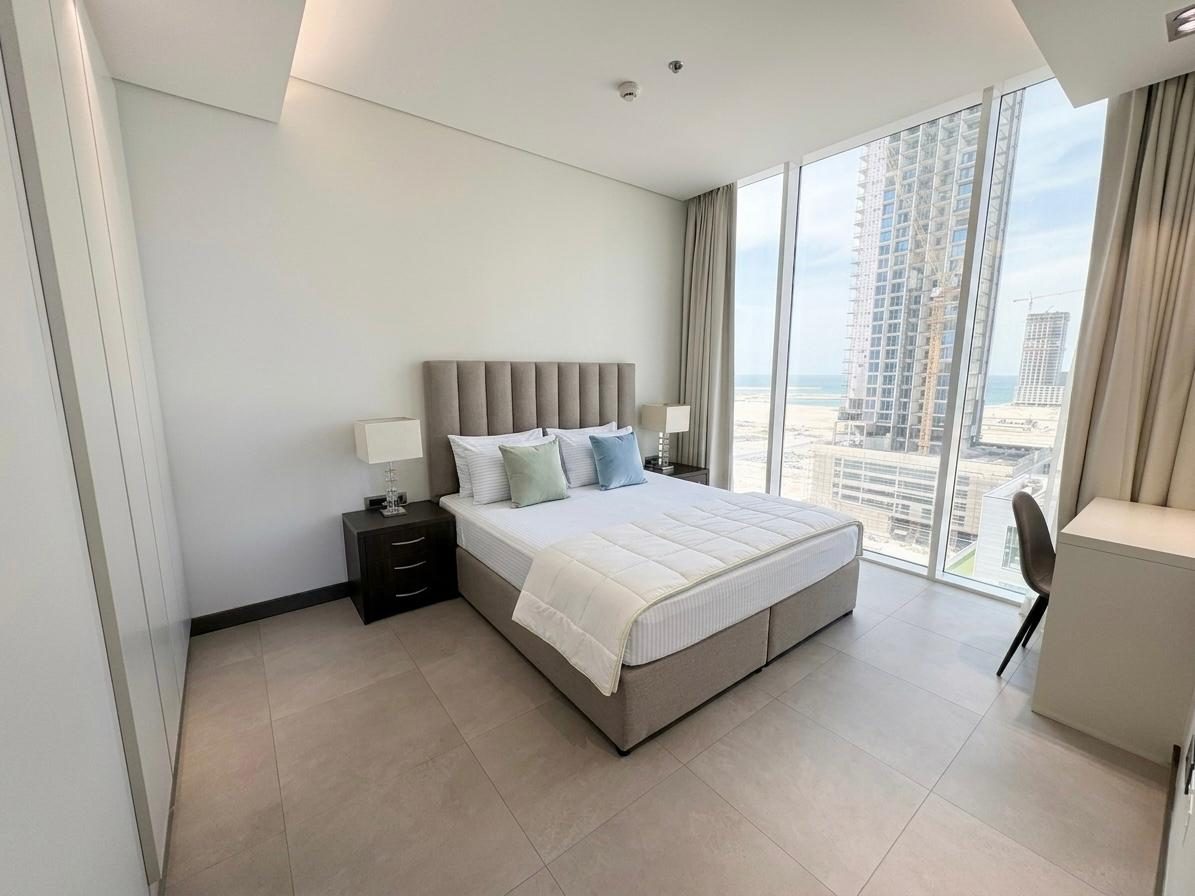 Three-Bedroom Apartment with Water Views in Seef