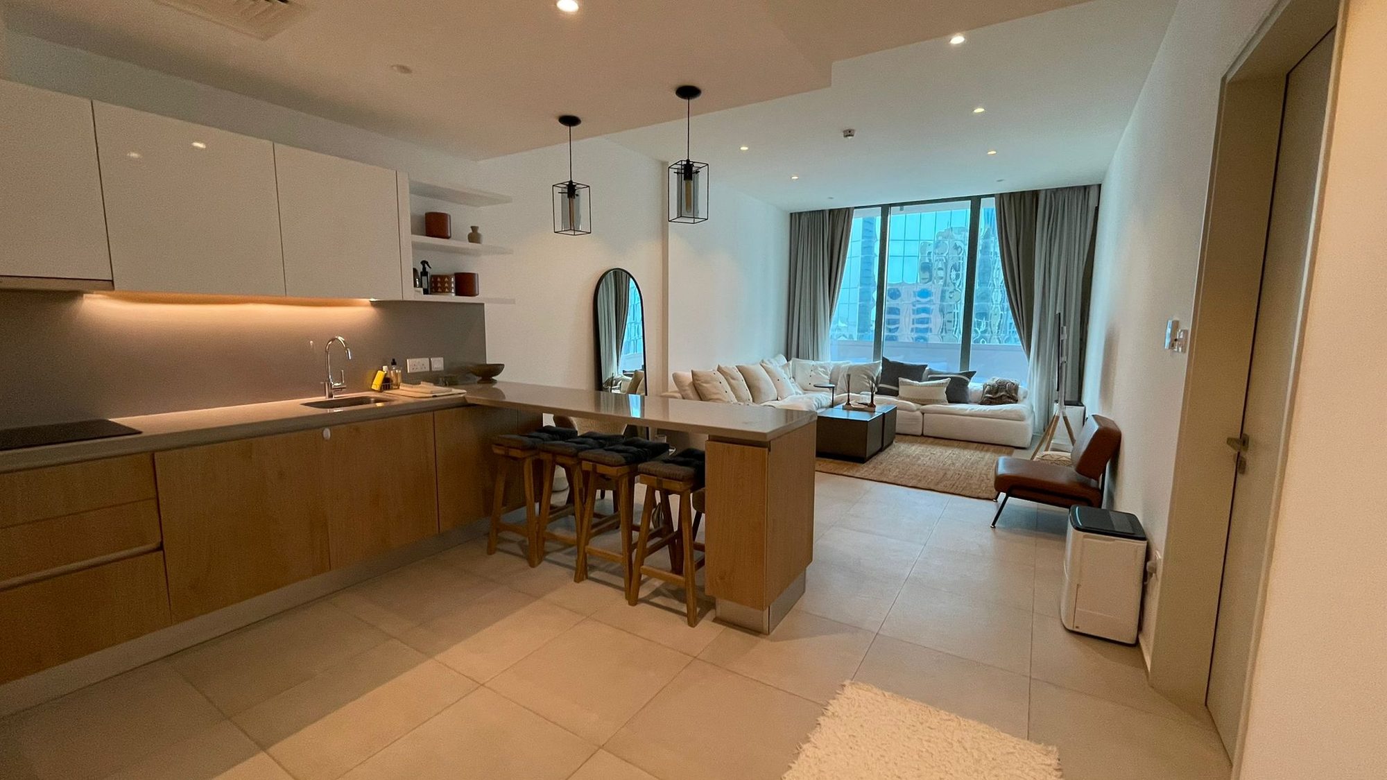 1-Bedroom Flat with Dual Bathrooms and Balcony
