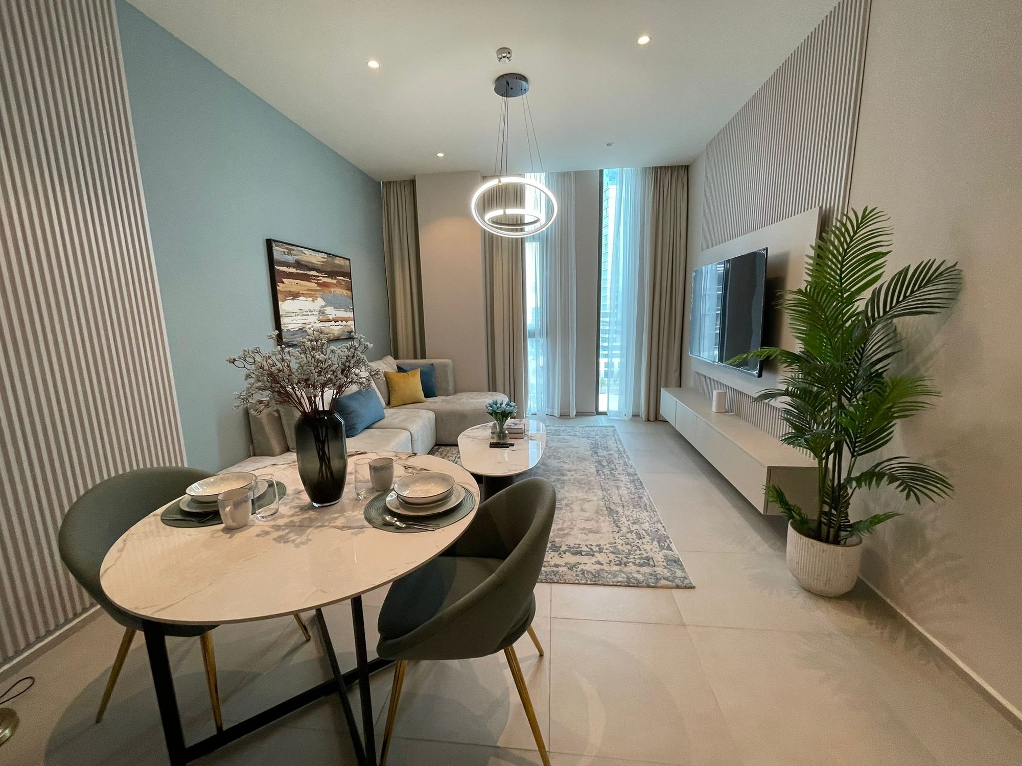 One-Bedroom Apartment with Dual Bathrooms in Seef