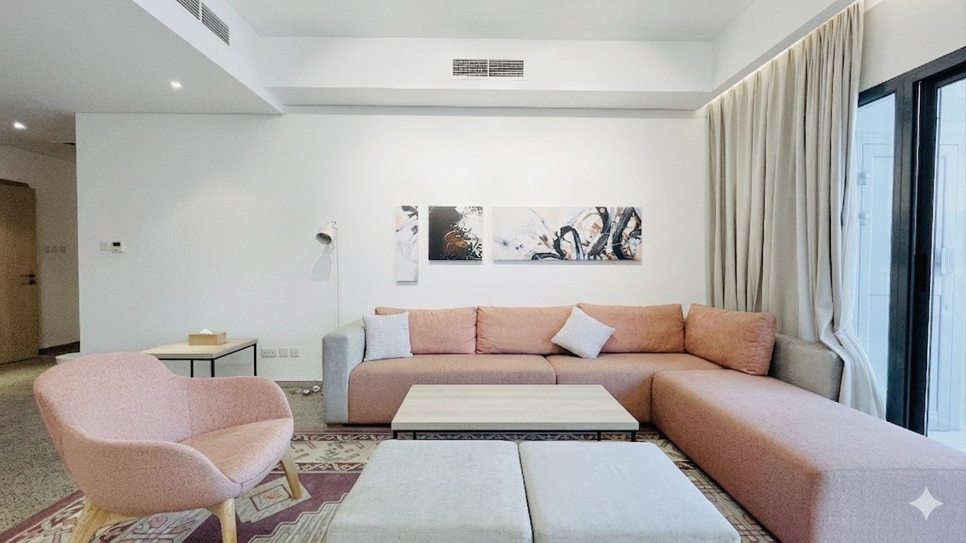 One-Bedroom Apartment with Two Bathrooms