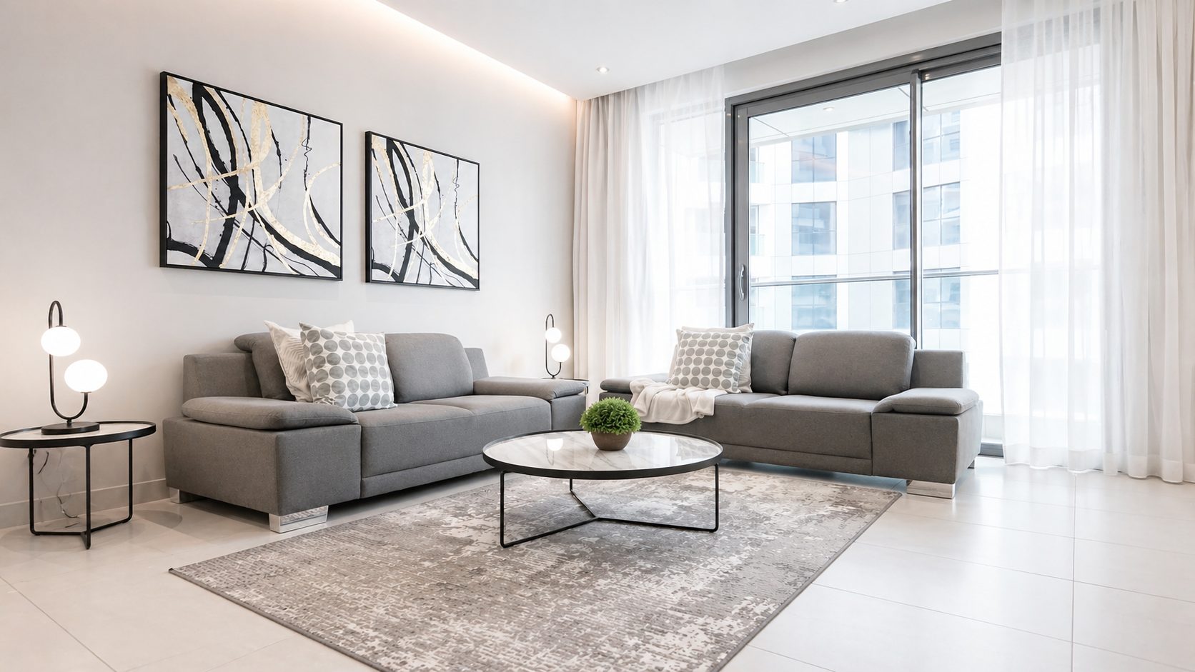 Two-Bedroom Apartment with Three Bathrooms