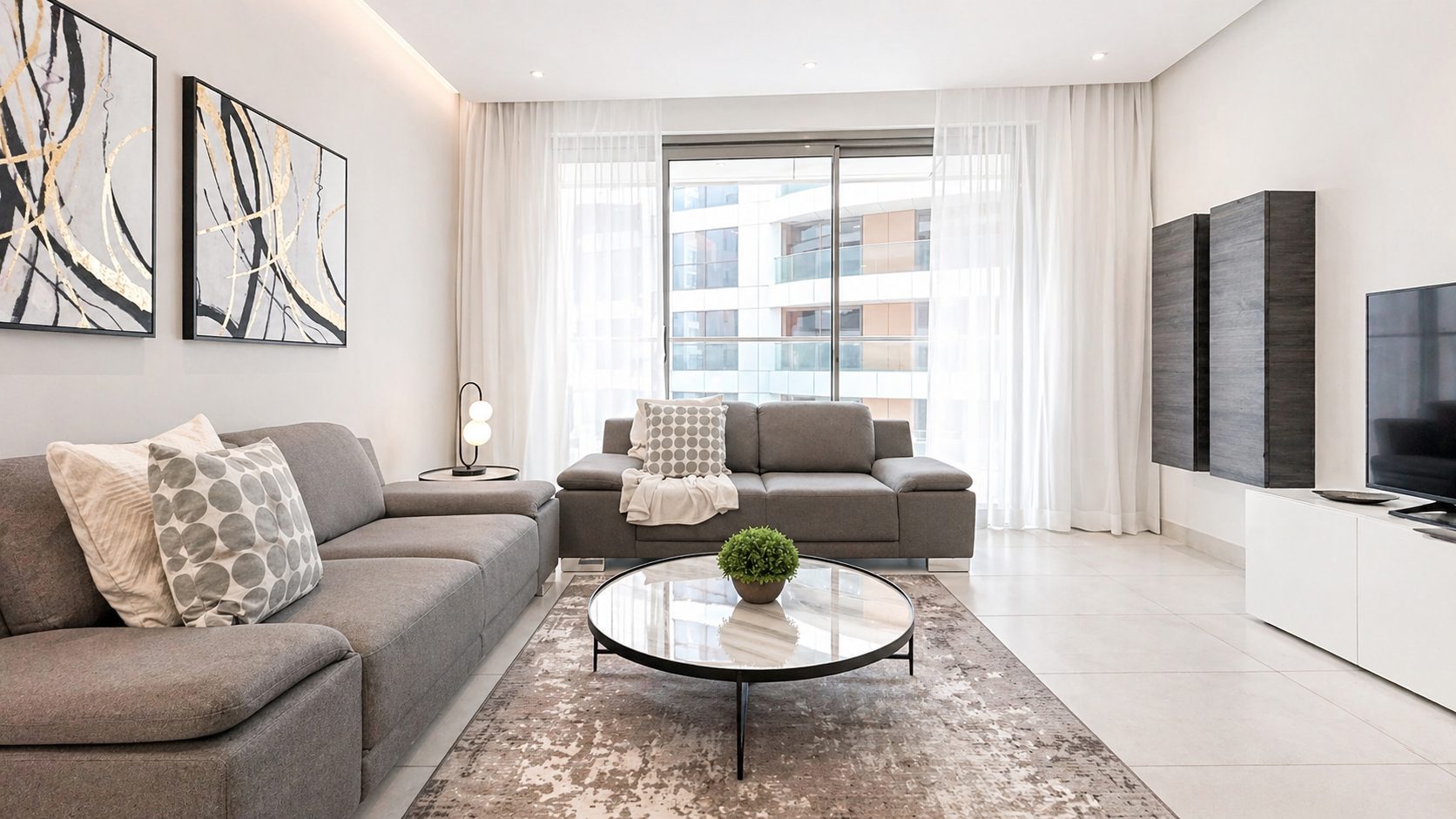 Two-Bedroom Apartment with Three Bathrooms
