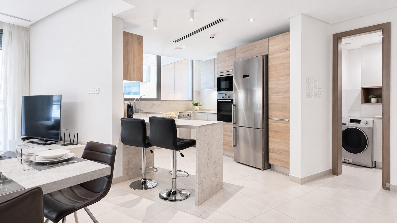 Two-Bedroom Apartment with Three Bathrooms