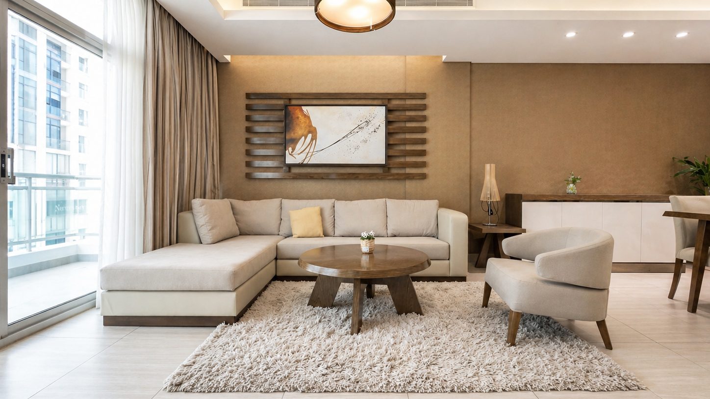 Three-Bedroom Apartment with Four Bathrooms