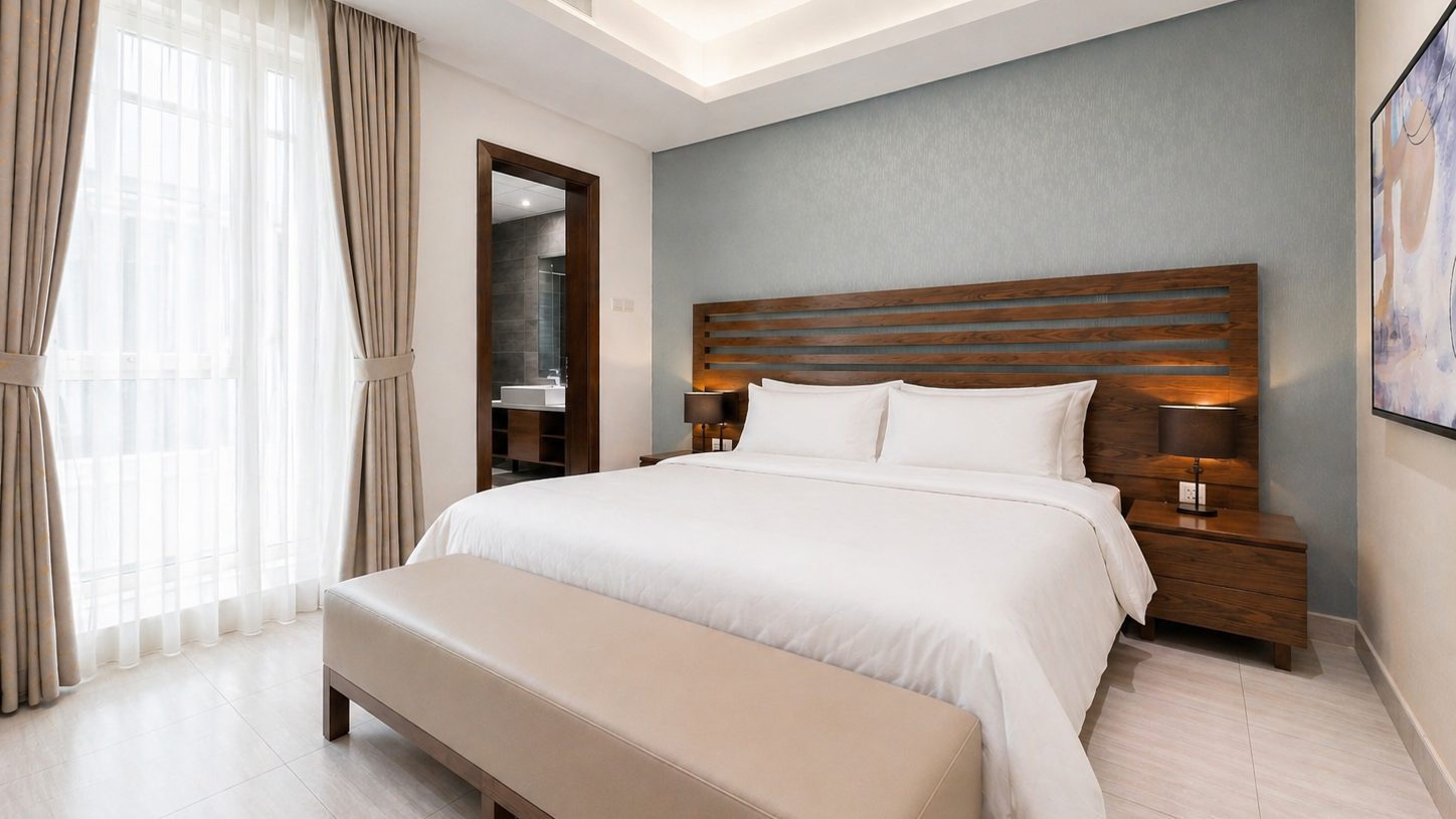Three-Bedroom Apartment with Four Bathrooms