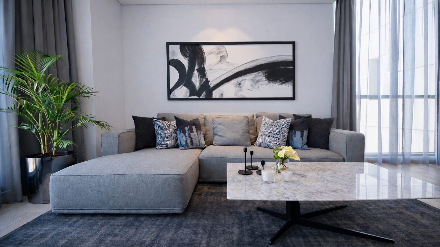 1-Bedroom Apartment with Gym and Pool Access