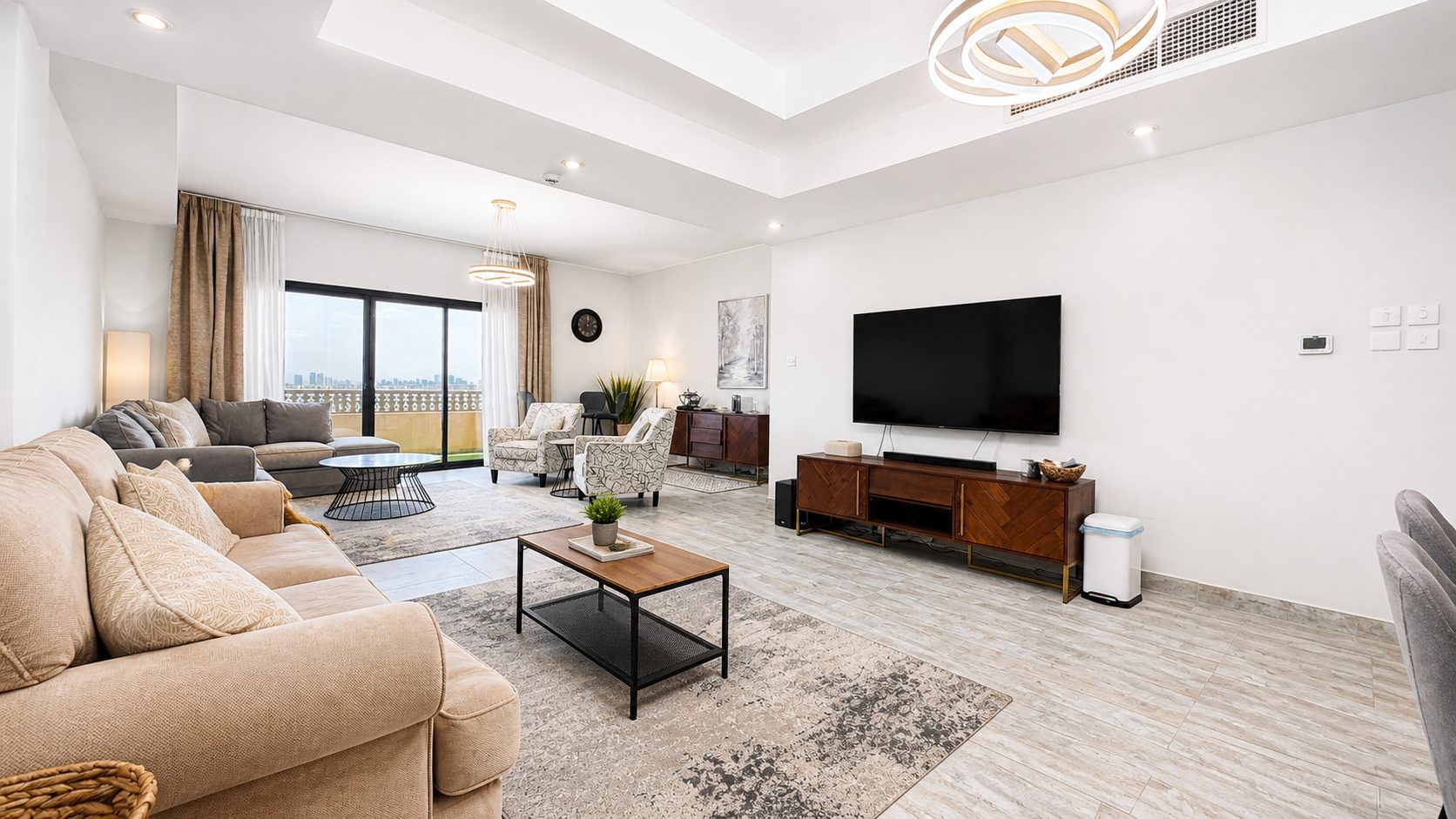 Three Bedroom Apartment with Maid Room and Pool