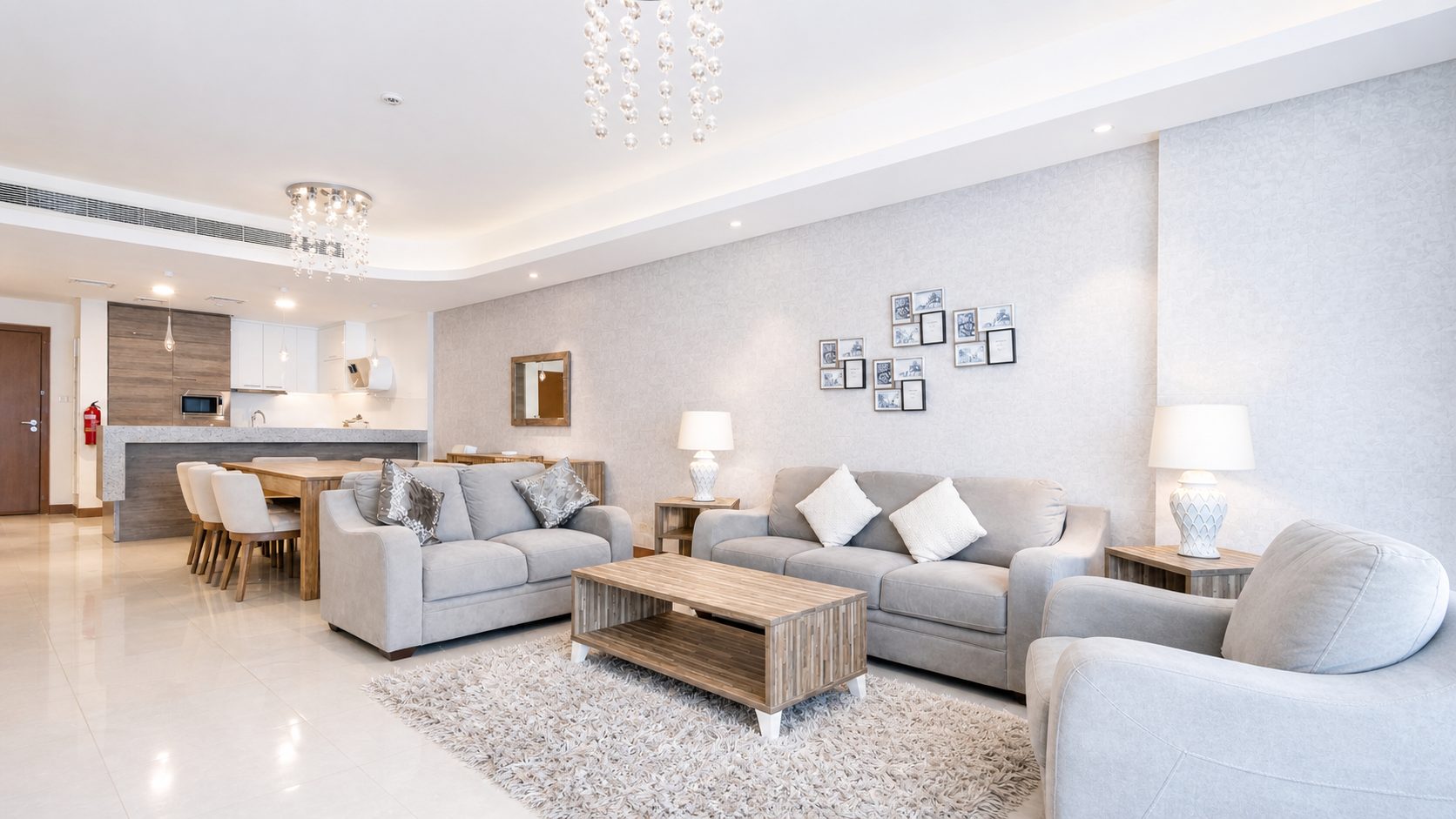 Two-Bedroom Apartment with Maid Room and Four Bathrooms