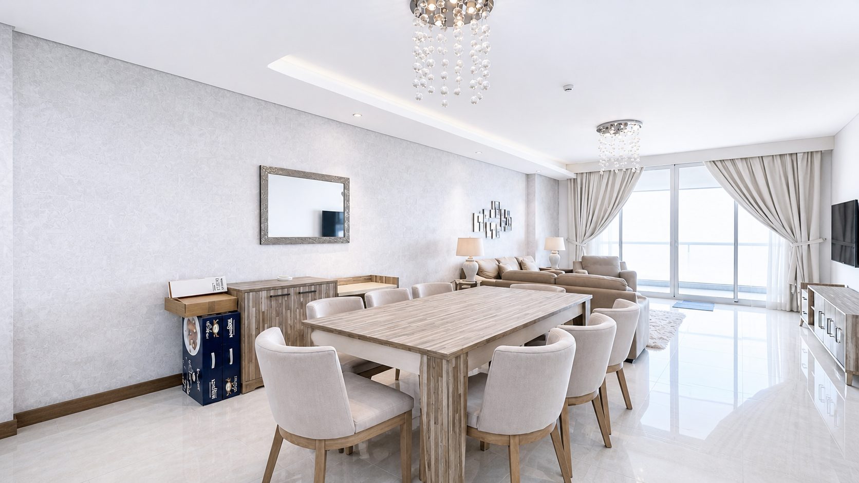 Two-Bedroom Apartment with Maid Room and Four Bathrooms