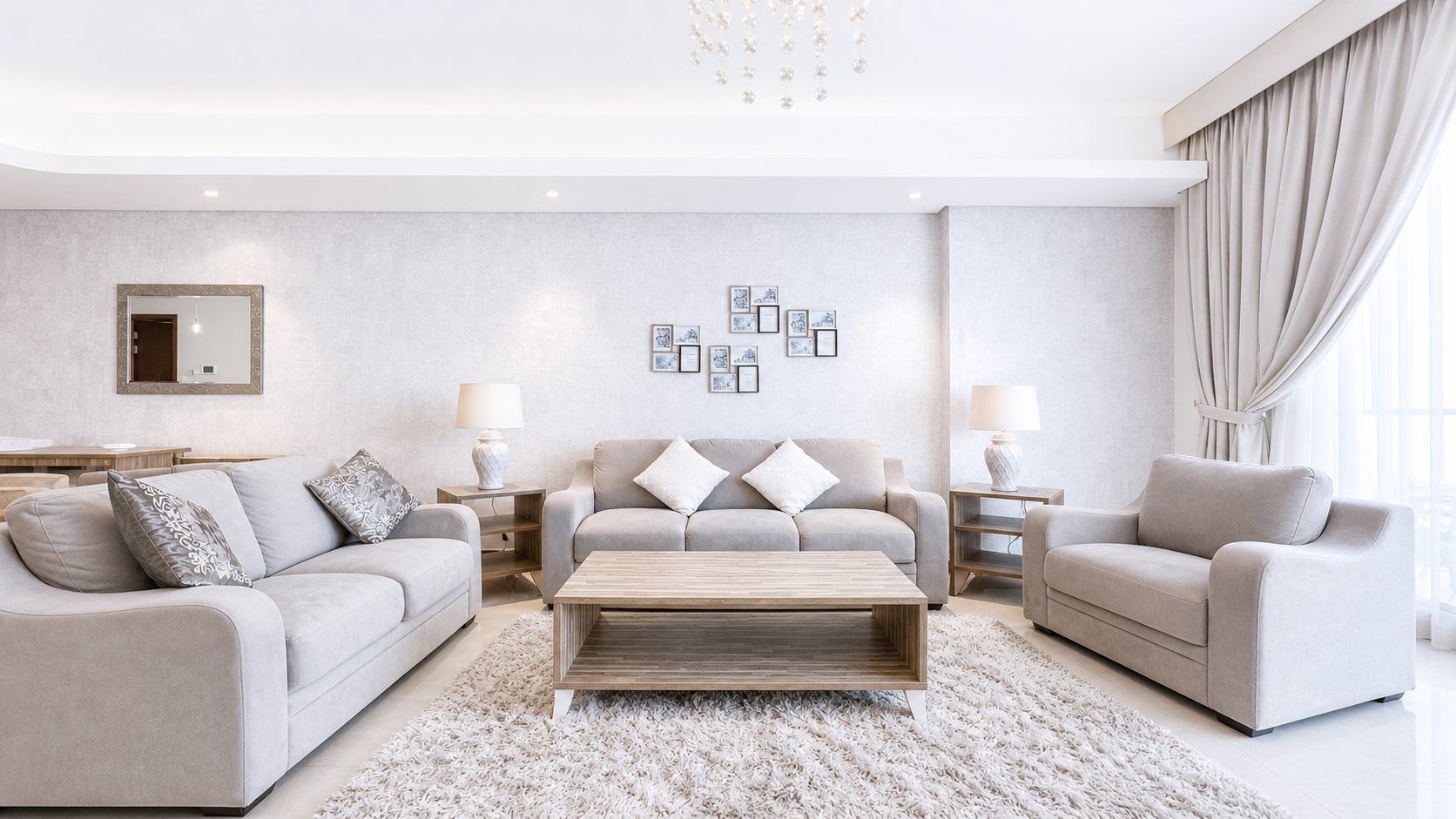 Two-Bedroom Apartment with Maid Room and Four Bathrooms