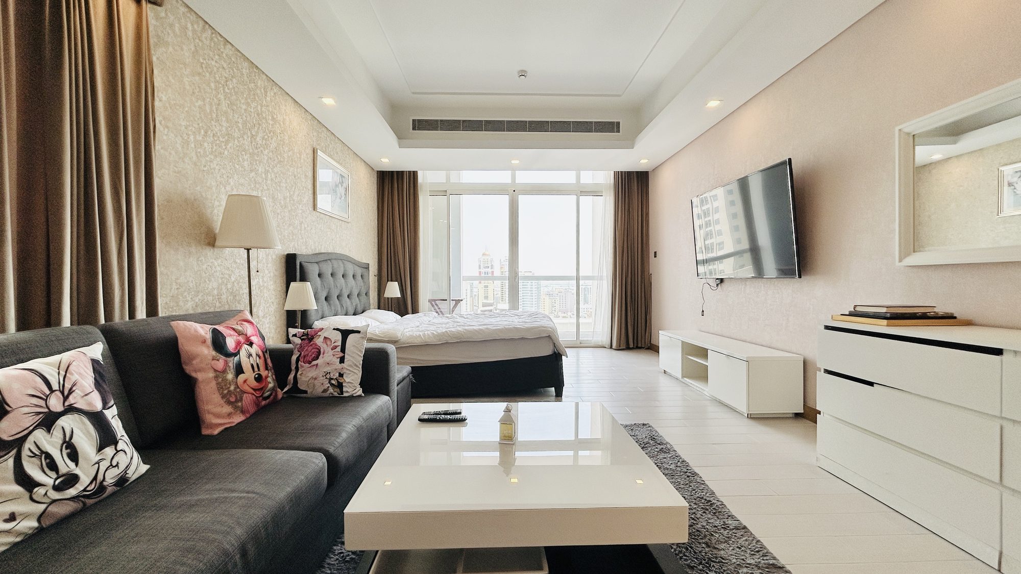 Fully-Furnished Studio Apartment with Balcony