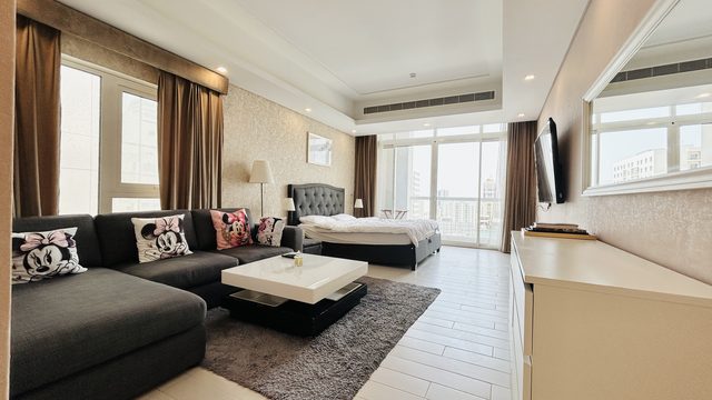 Fully-Furnished Studio Apartment with Balcony
