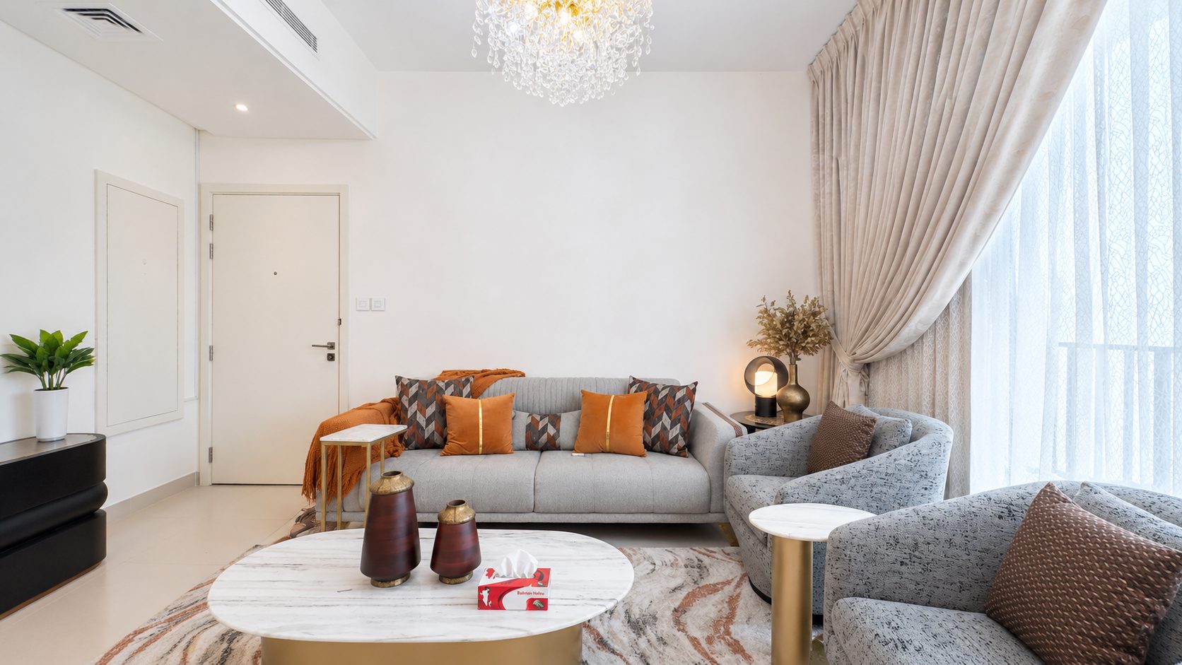 Three Bedroom Apartment with Maid Room