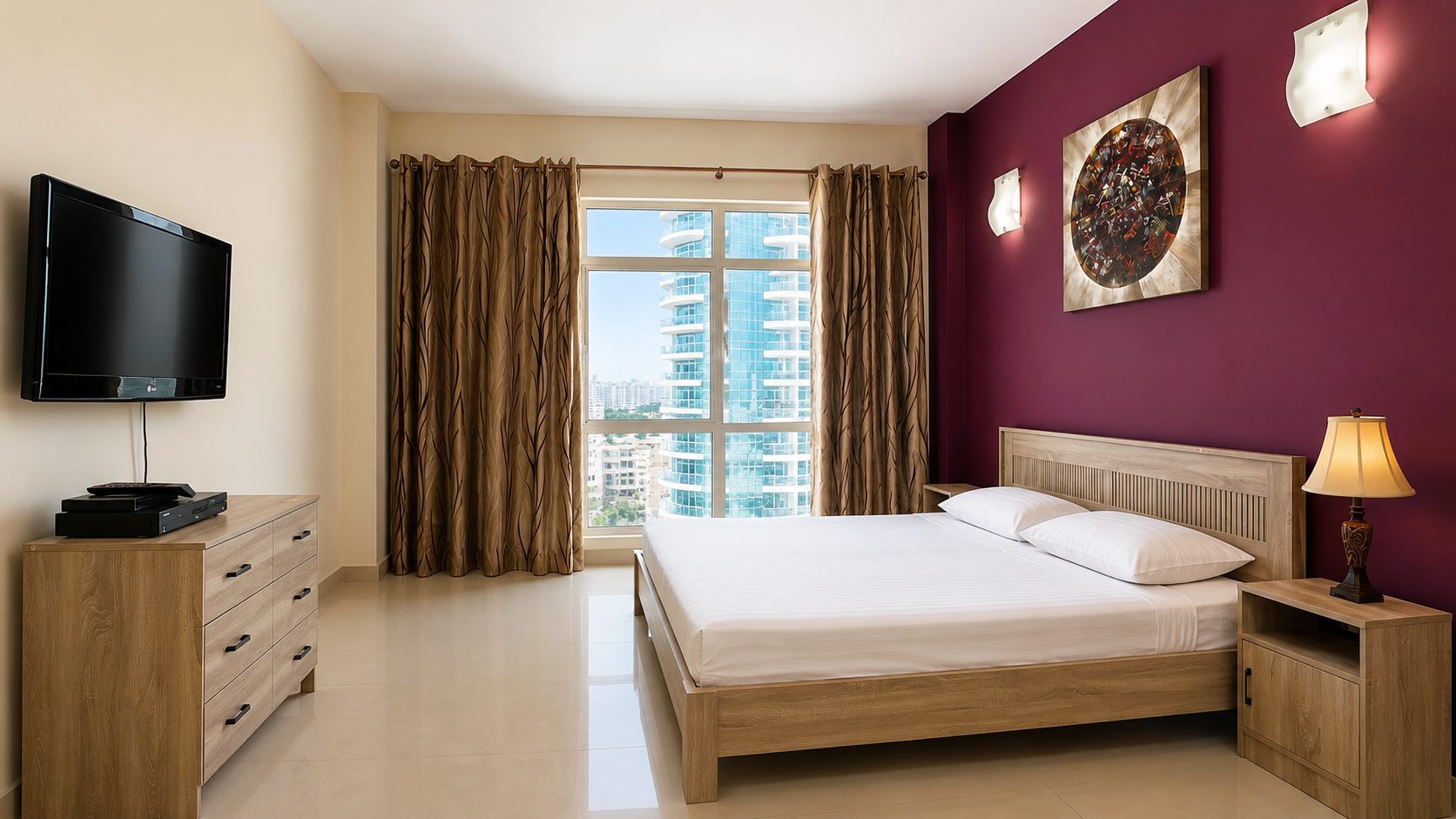 Two-Bedroom Apartment with Dual Balconies