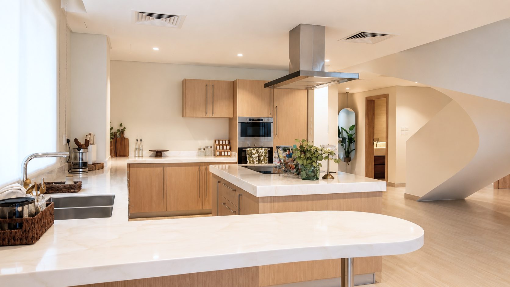 3 Bedroom Duplex with Maid Room and Pool