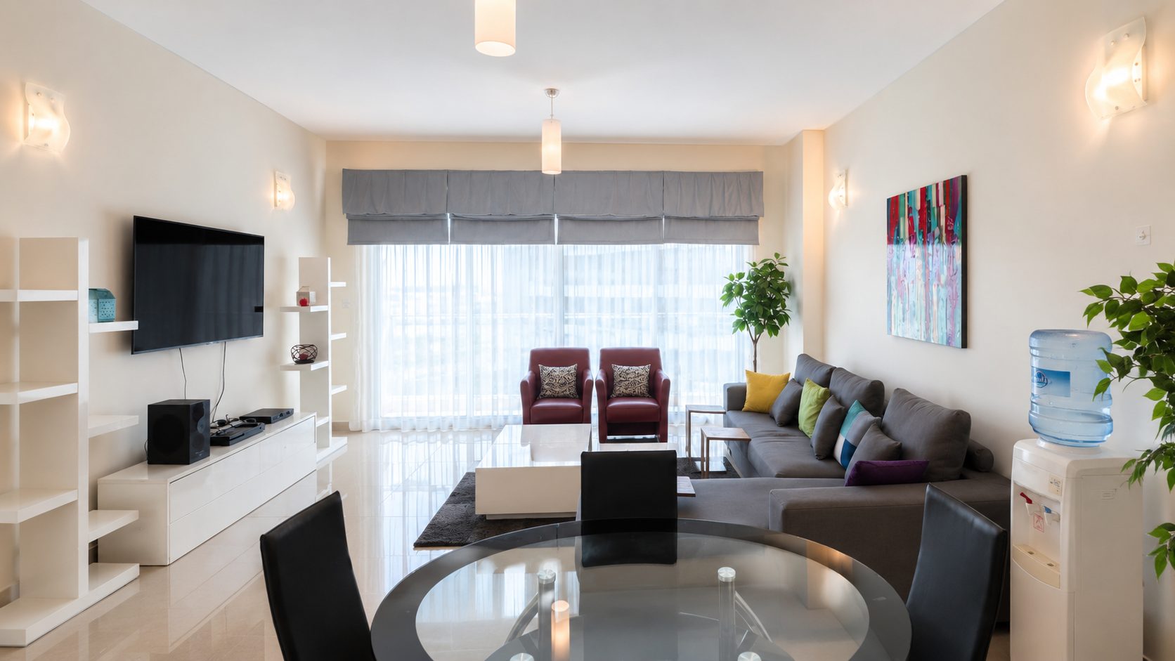 Two-Bedroom Apartment with Pool and Water Views