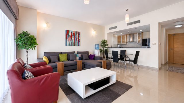 Two-Bedroom Apartment with Pool and Water Views