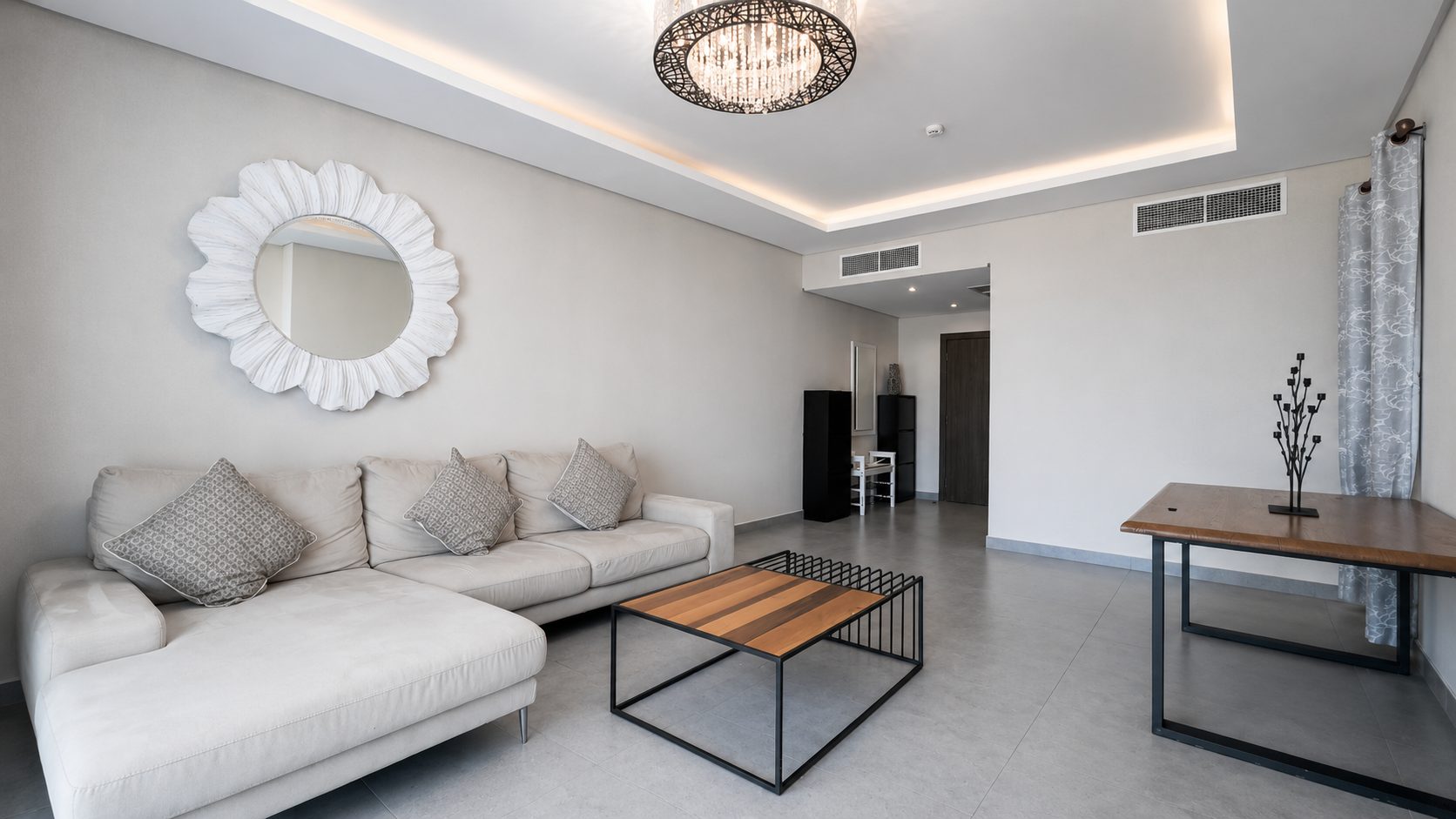 Three-Bedroom Apartment with Maid Room