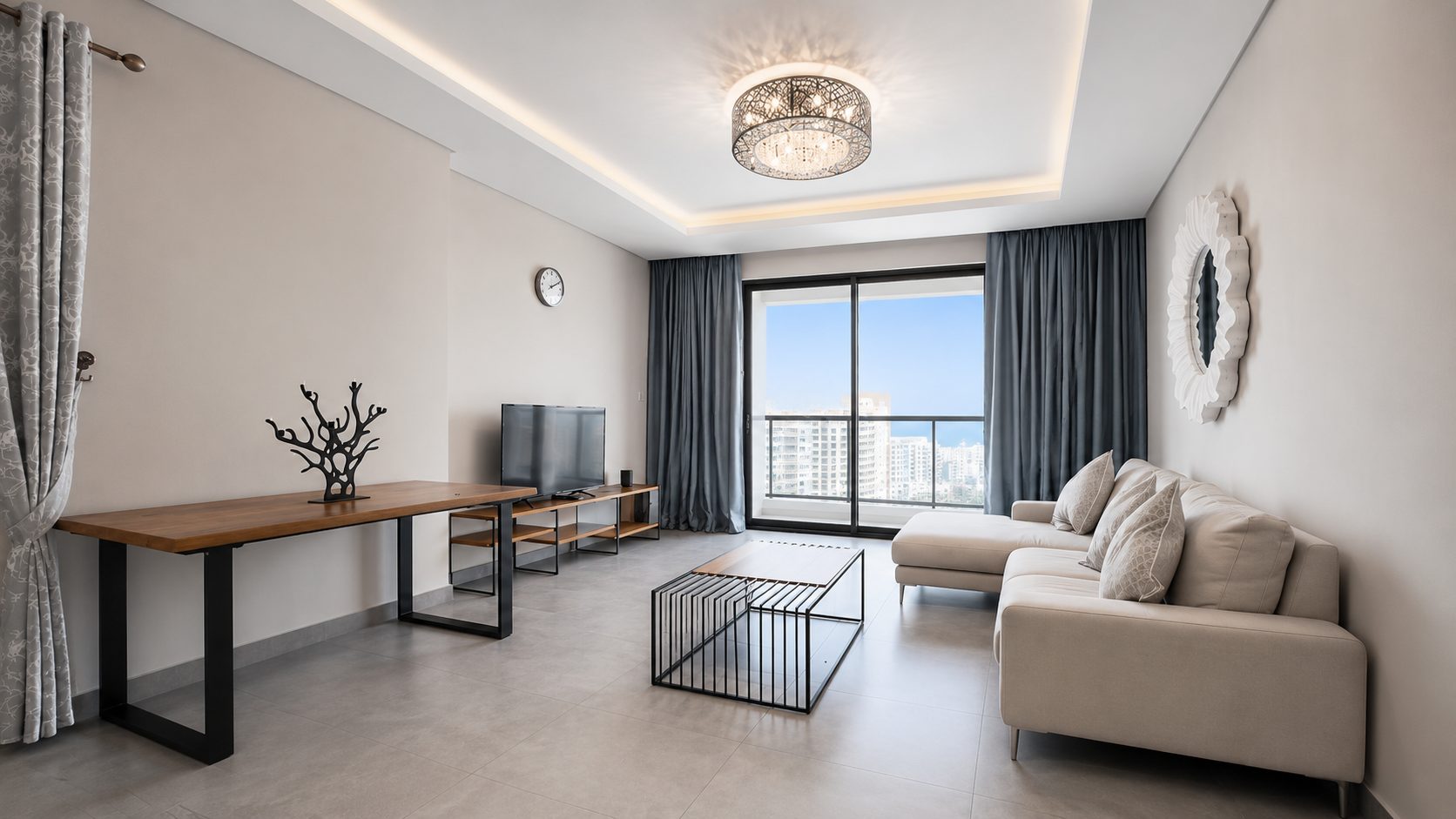 Three-Bedroom Apartment with Maid Room