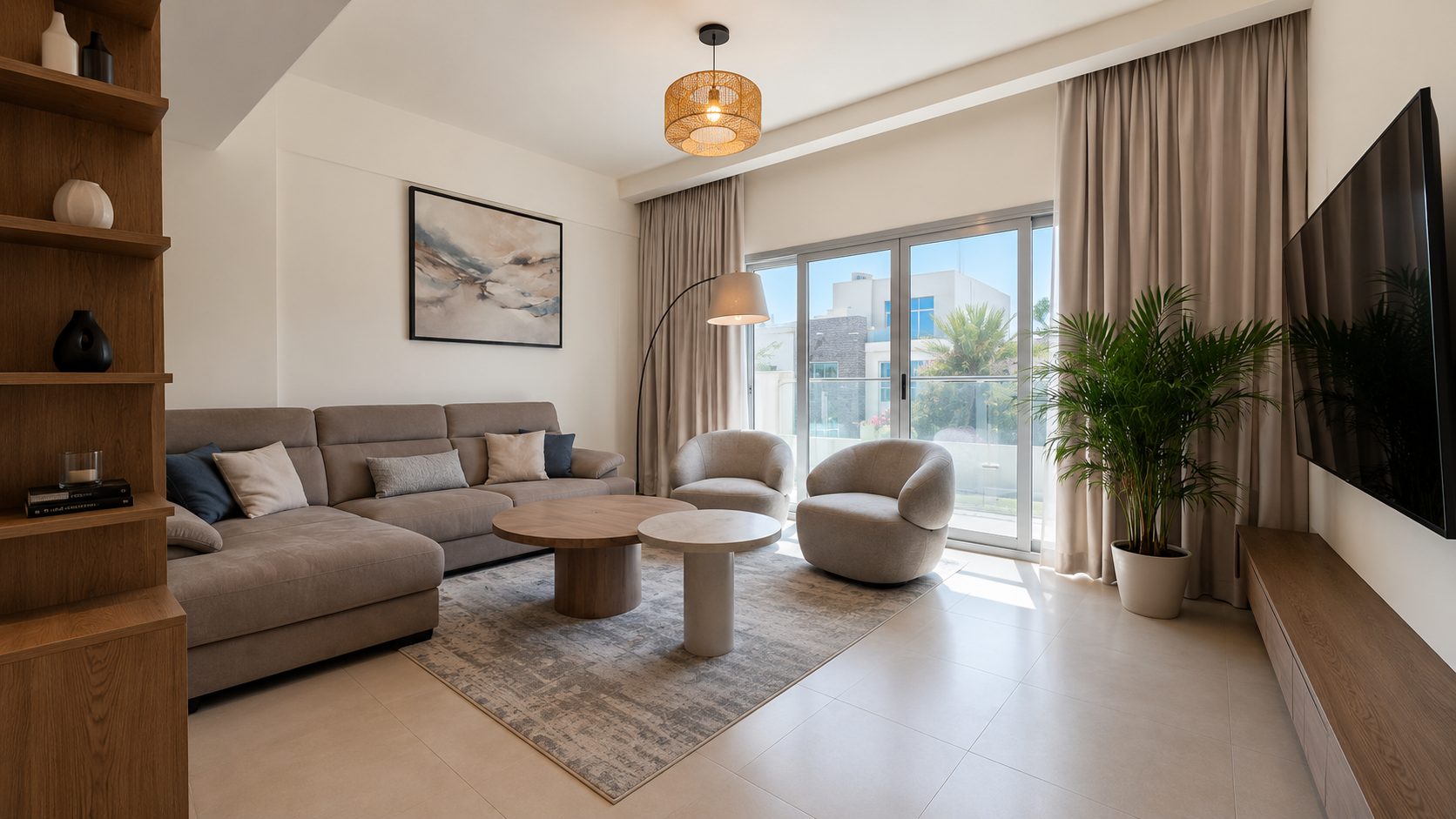 3-Bedroom Apartment with Pool and Gym Access