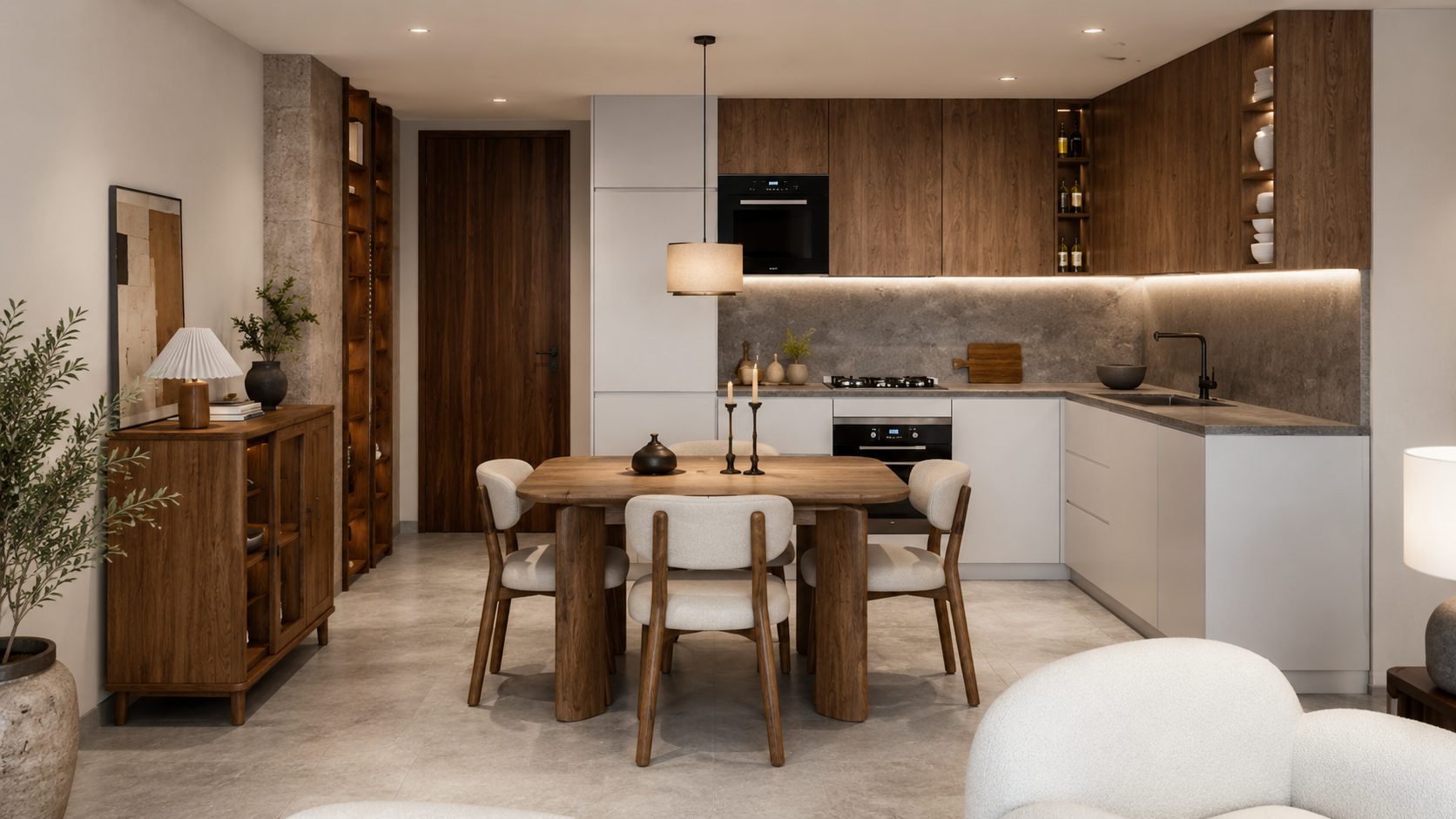 2-Bedroom Semi-Furnished Apartment with Water Views
