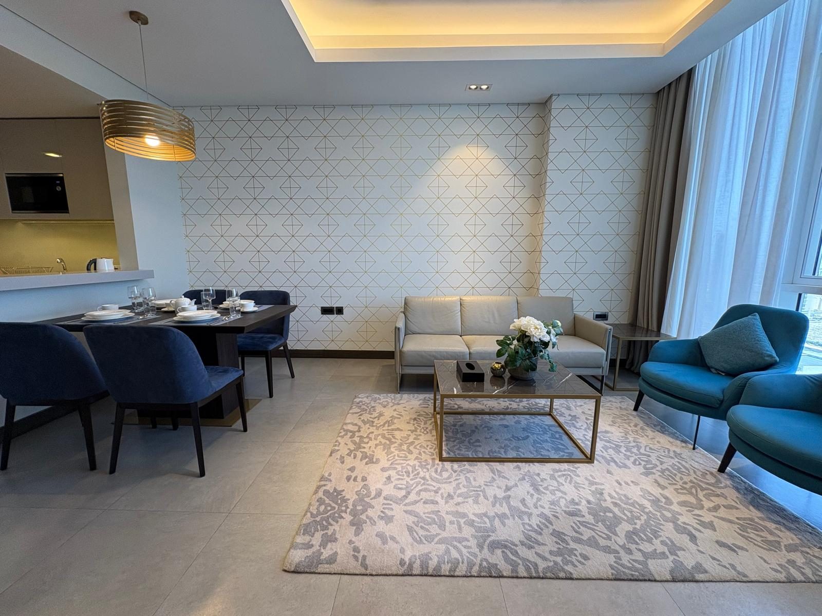 One-Bedroom Apartment with Two Bathrooms