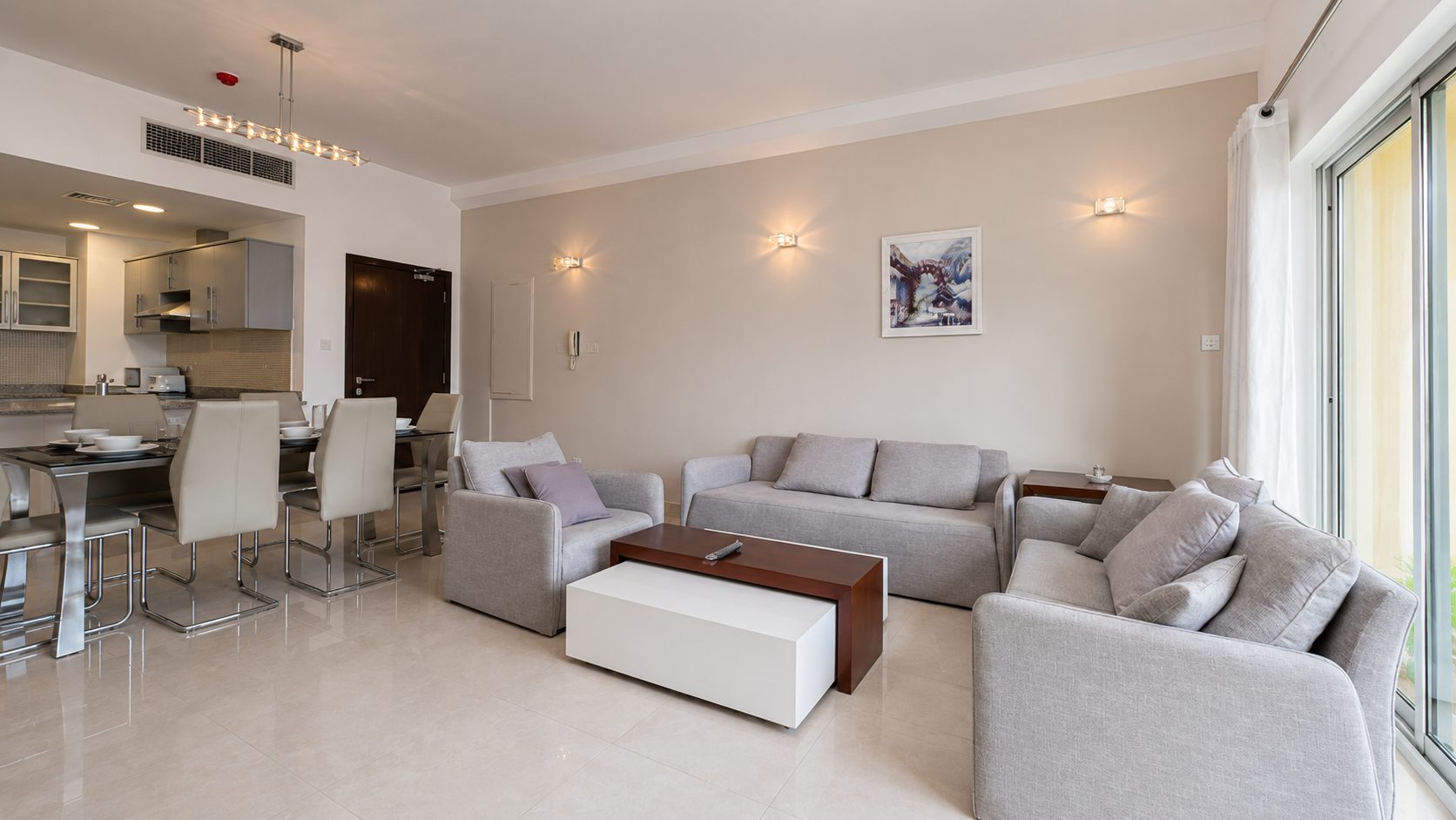 Two-Bedroom Apartment with Balcony and Pool Access