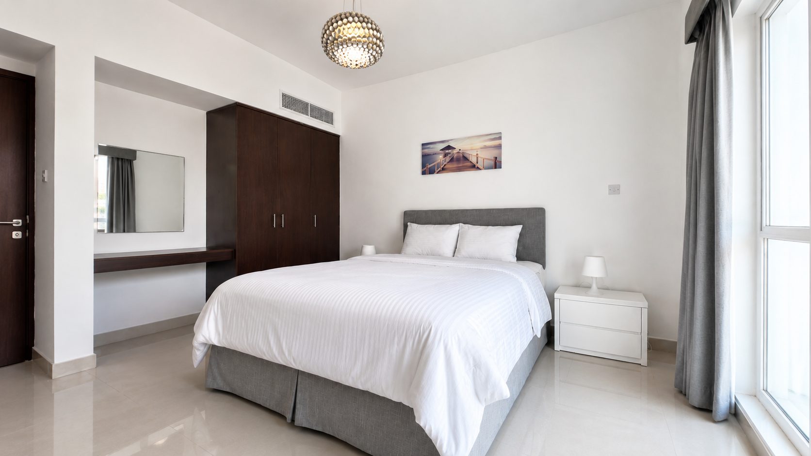 Two-Bedroom Apartment with Balcony and Pool Access