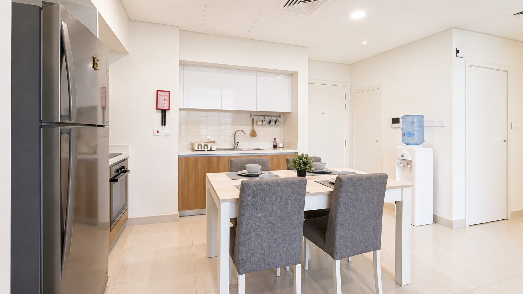 Two-bedroom apartment with pool and gym access