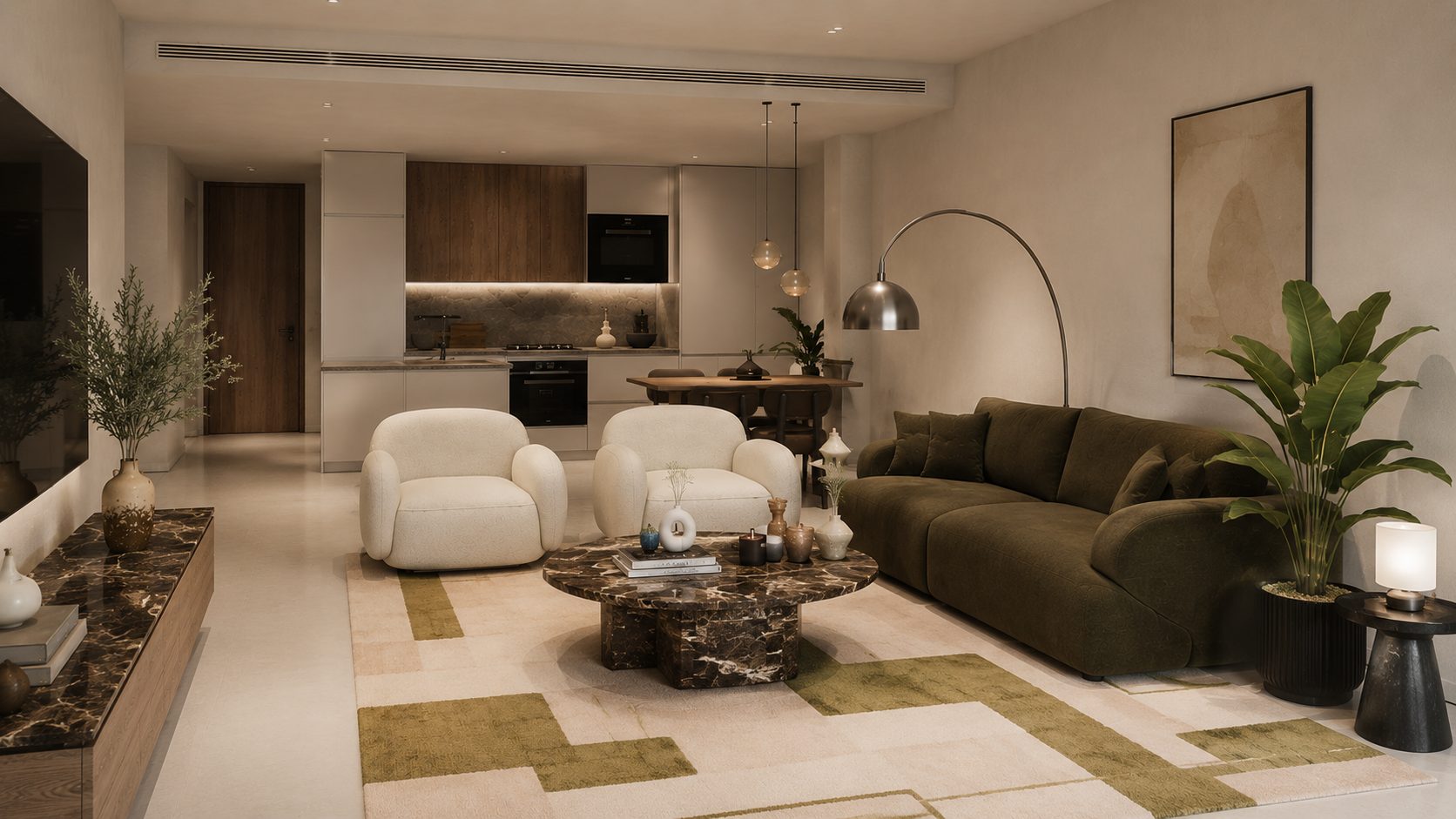 One Bedroom Apartment with Dual Bathrooms